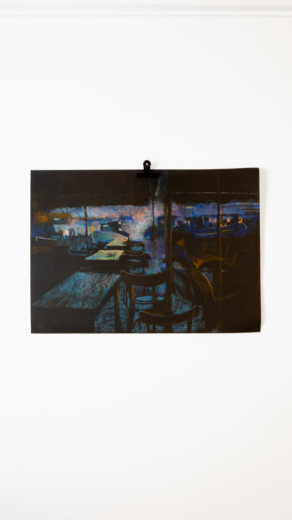 Cafe Views on paper - LEONARD BENNETTS, New Zealand | 1933-2004