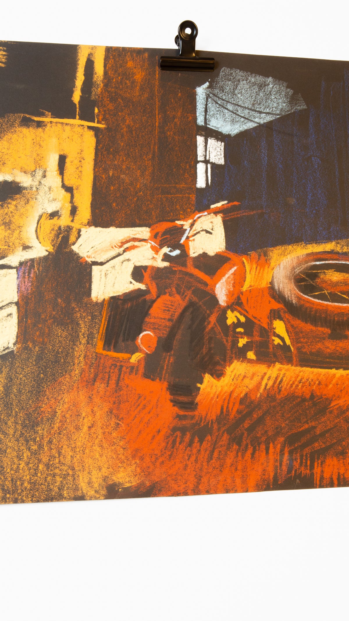 Motorcycle on paper - LEONARD BENNETTS, New Zealand | 1933-2004