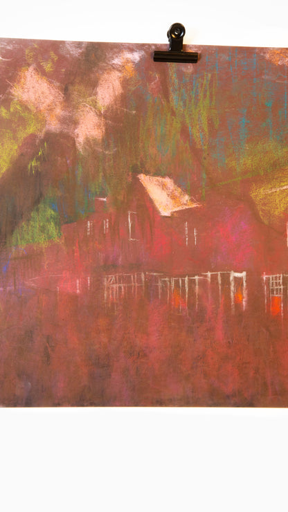 Unknown Buildings on paper - LEONARD BENNETTS, New Zealand | 1933-2004
