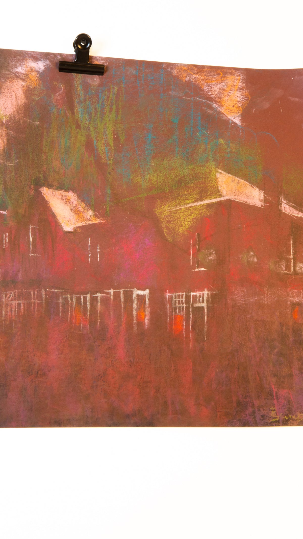 Unknown Buildings on paper - LEONARD BENNETTS, New Zealand | 1933-2004