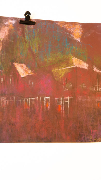 Unknown Buildings on paper - LEONARD BENNETTS, New Zealand | 1933-2004