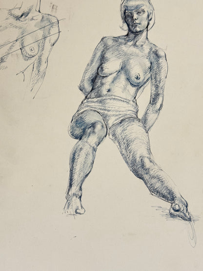 Female Life Drawing from the portfolio of Joyce Platt, May 1938
