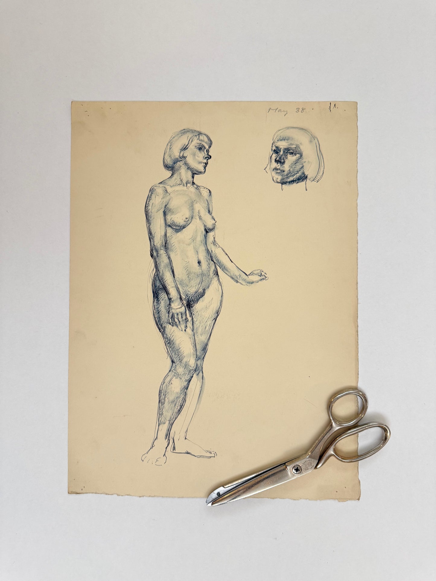 Female Life Drawing from the portfolio of Joyce Platt, May 1938