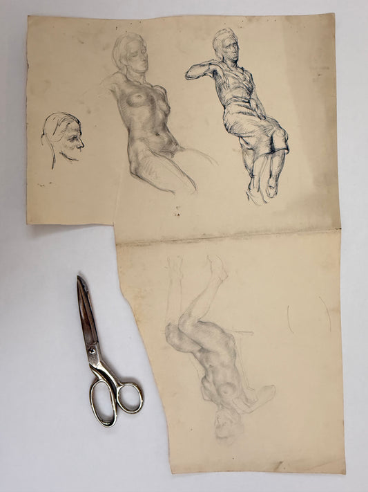 Female Life Drawing from the portfolio of Joyce Platt.