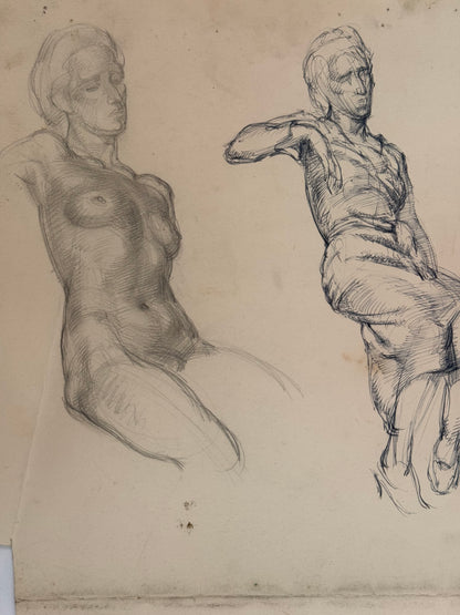 Female Life Drawing from the portfolio of Joyce Platt.