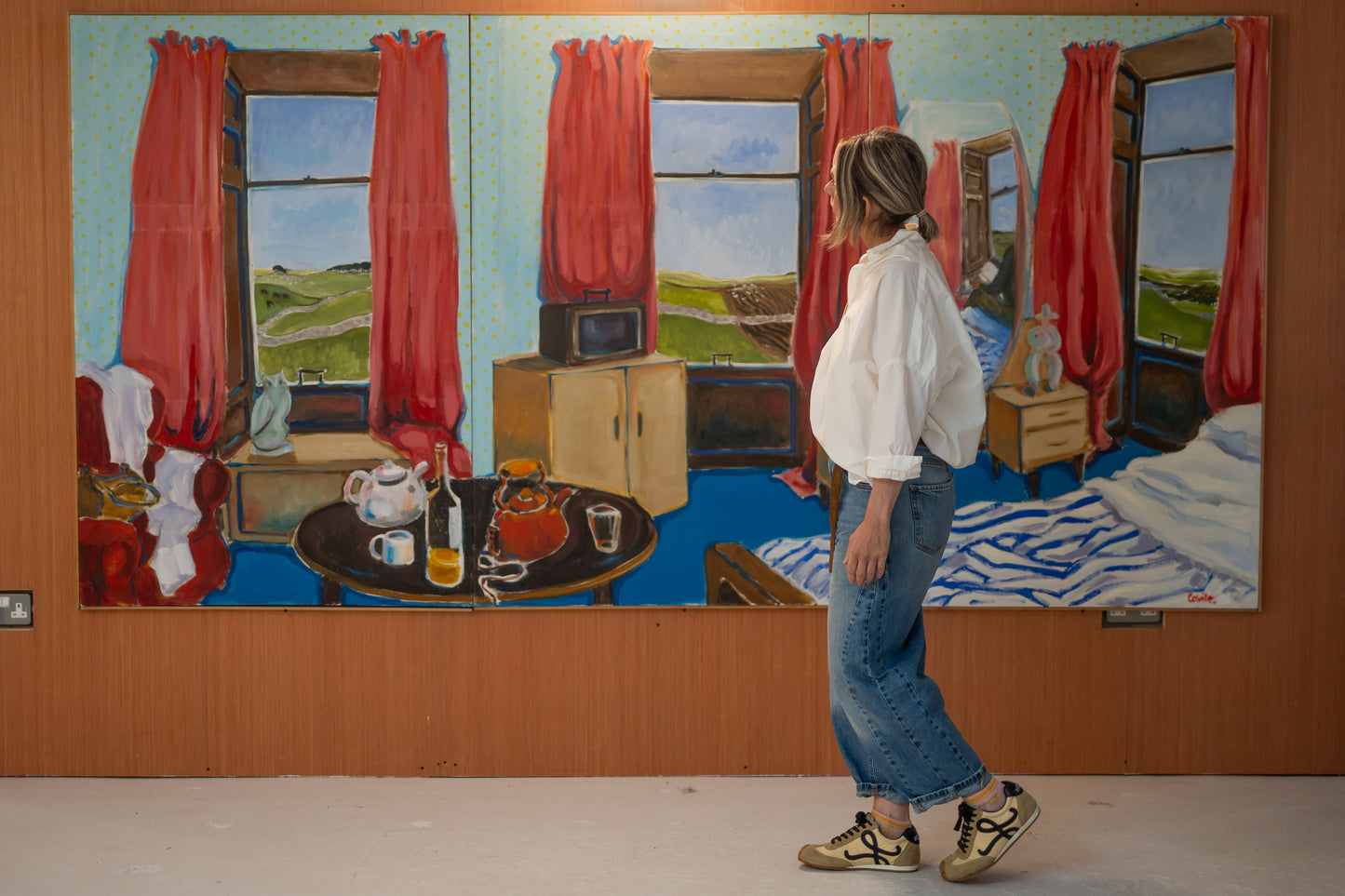 Triptych of Knocknassie Window - ISOBEL COLVILLE Scottish | 1935 - 2025