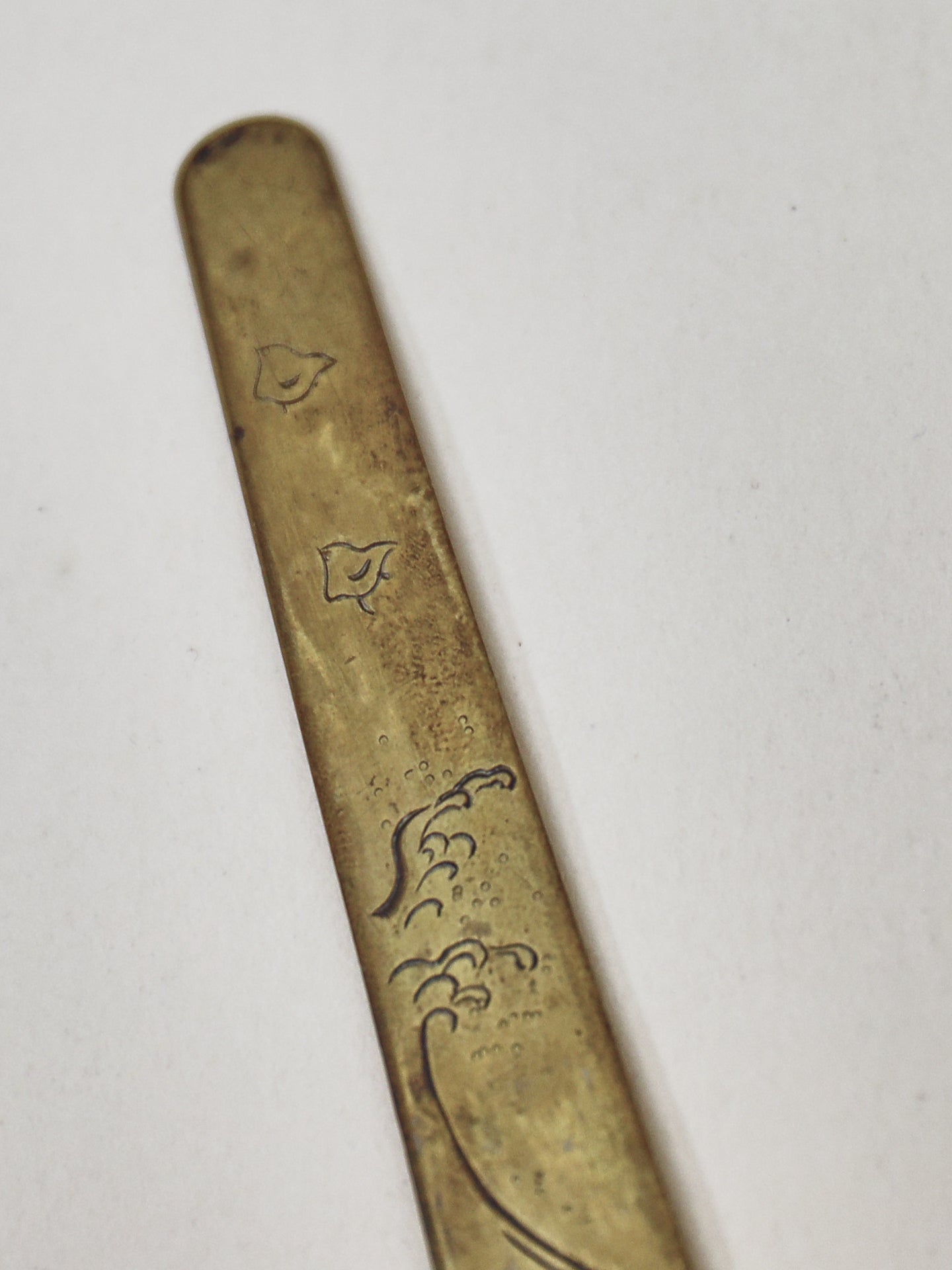A Japanese brass Letter Opener Period (1868-1912)