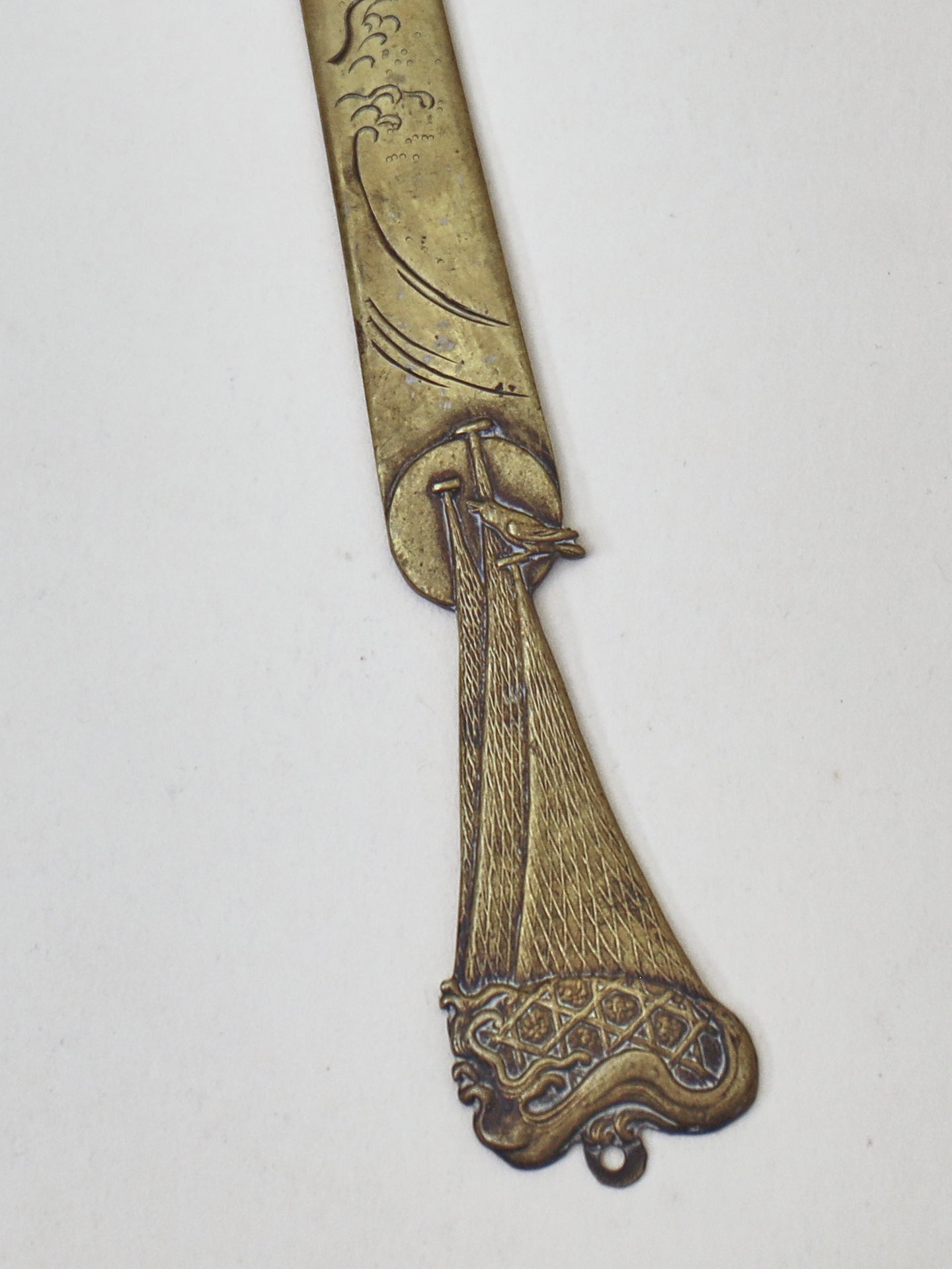 A Japanese brass Letter Opener Period (1868-1912)
