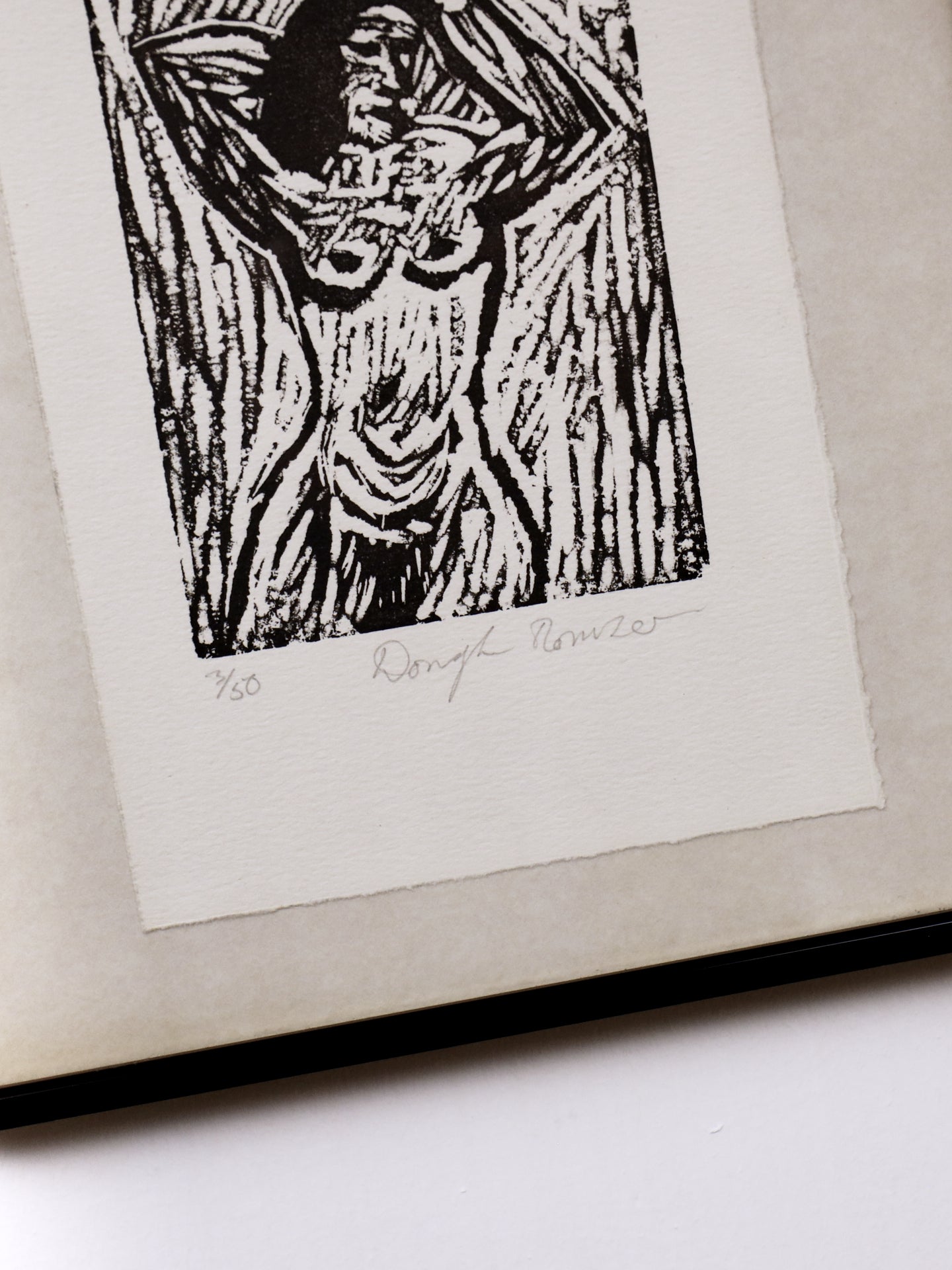 Female Study Linocut Print ~ Douglas Thomson | Scottish b1955