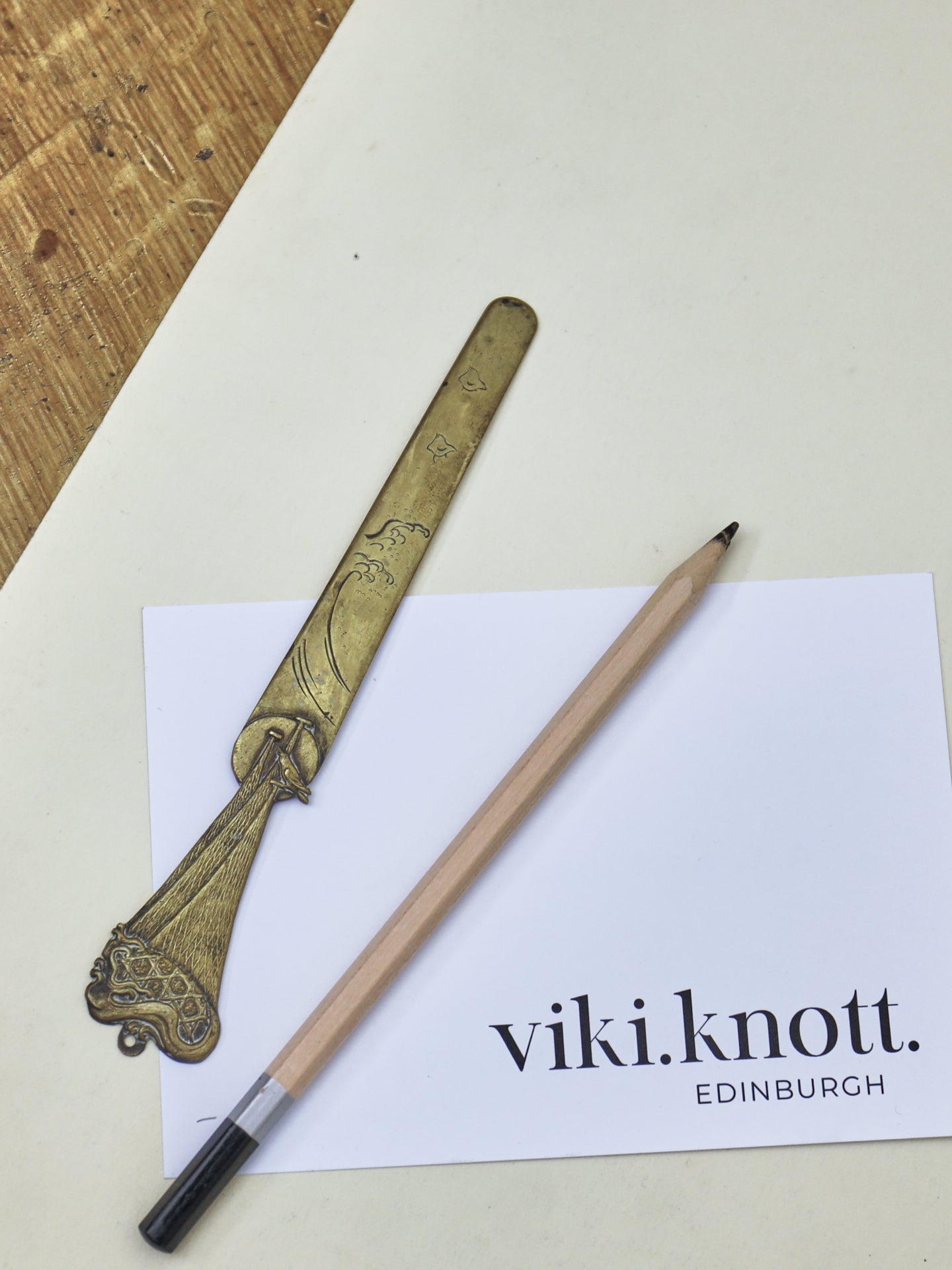 A Japanese brass Letter Opener Period (1868-1912)