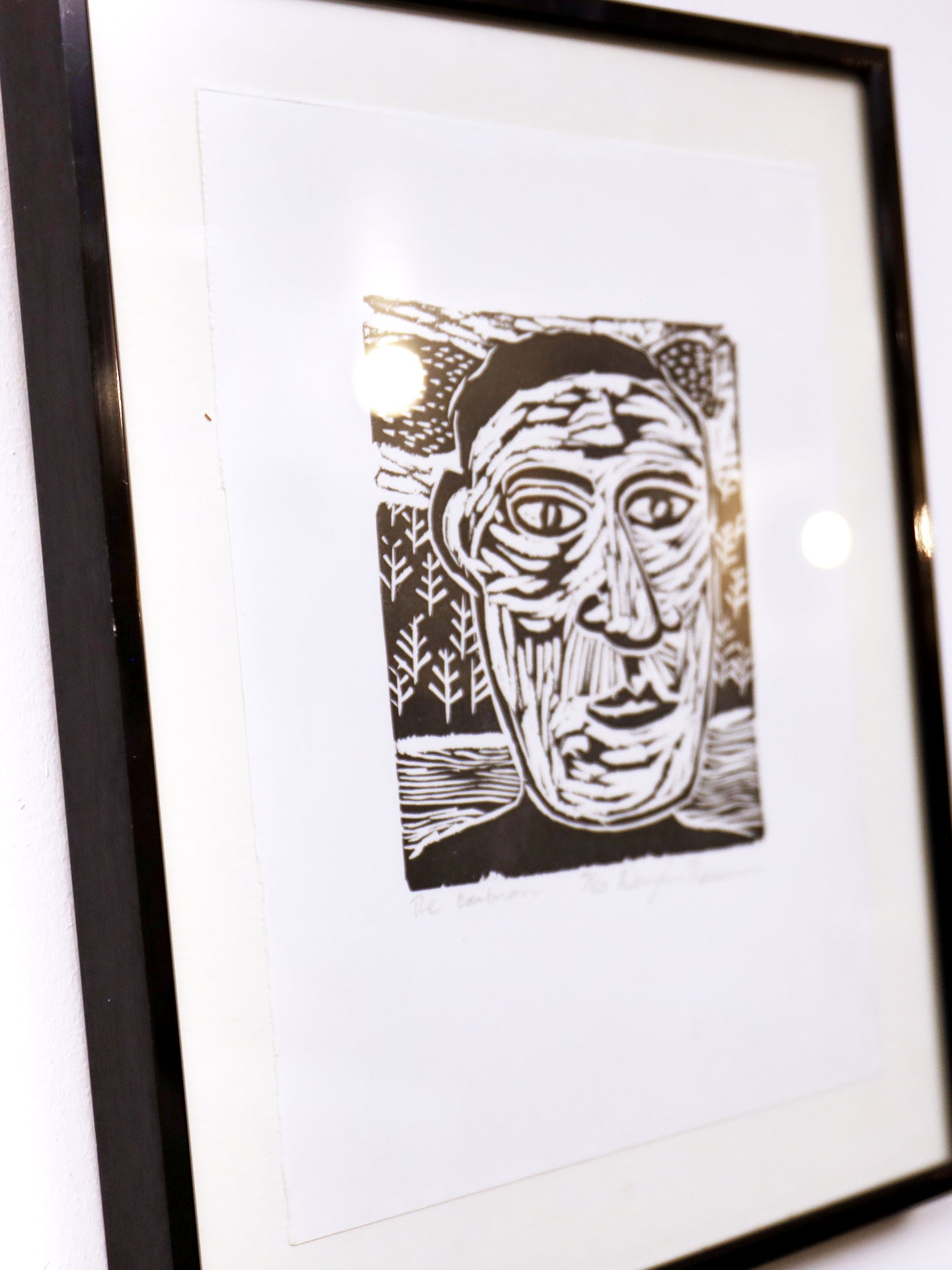 The Boatman Linocut Print ~ Douglas Thomson | Scottish b1955