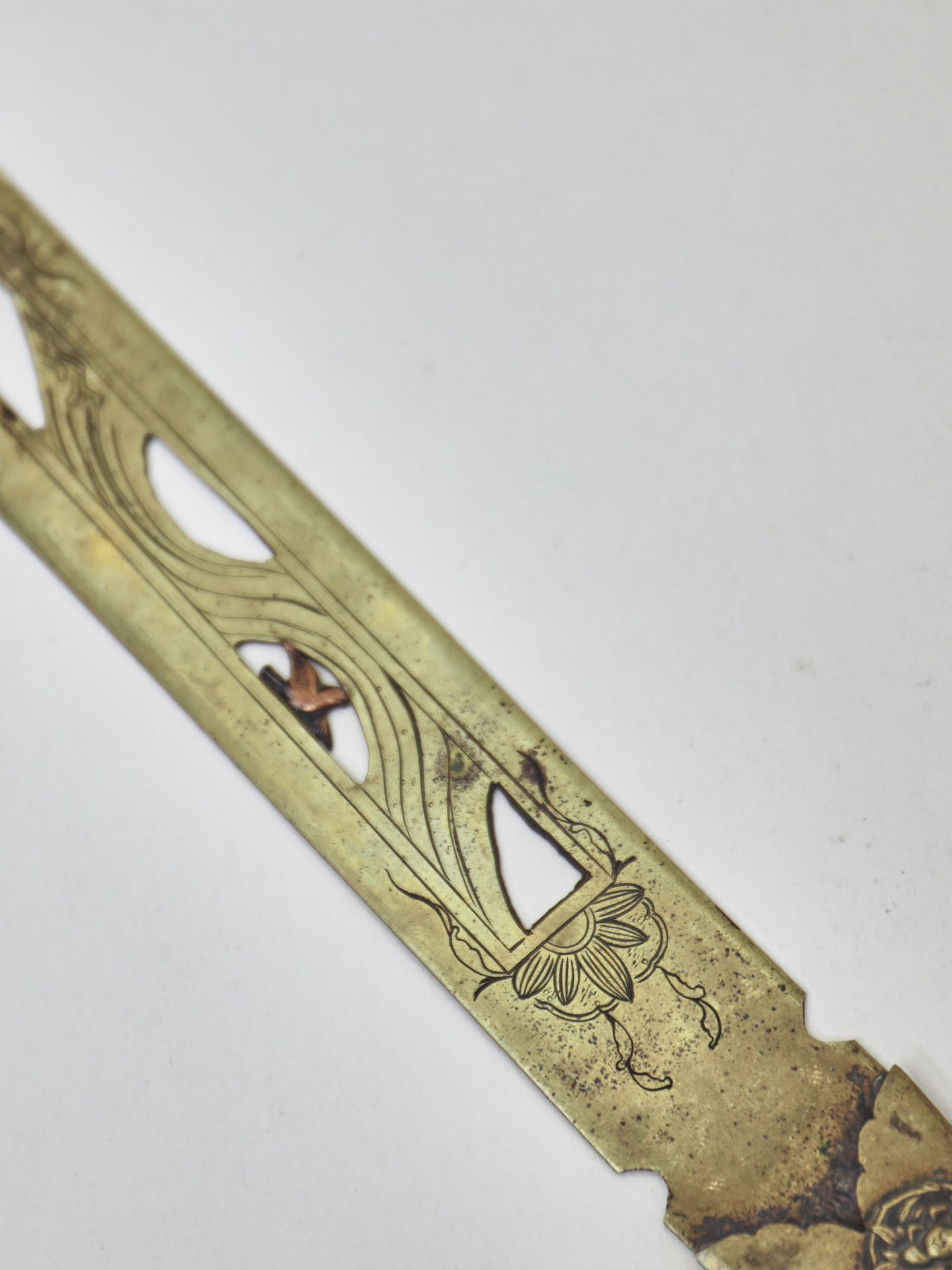 Japanese Brass Page Turner - Meiji Period (1868-1912)