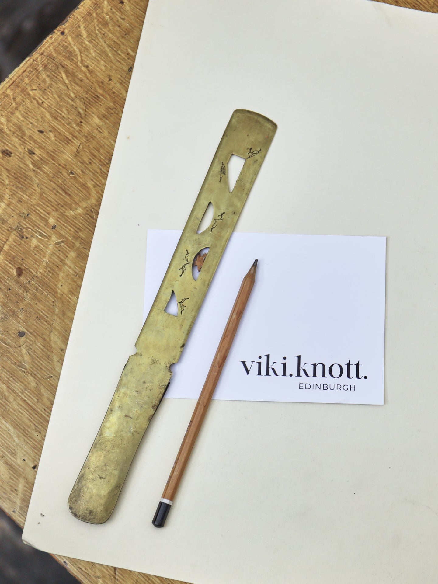 Japanese Brass Page Turner - Meiji Period (1868-1912)