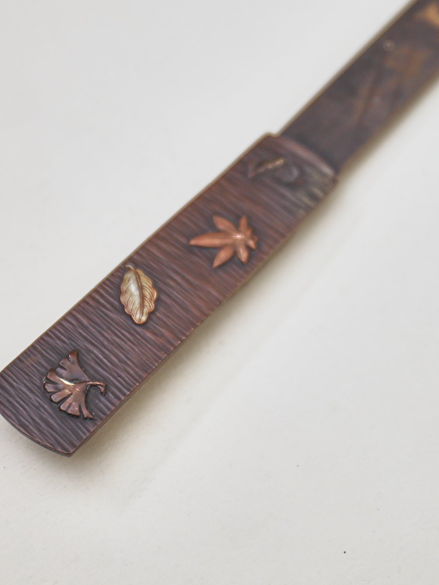 A Japanese brass page turner, Meiji Period (1868-1912)