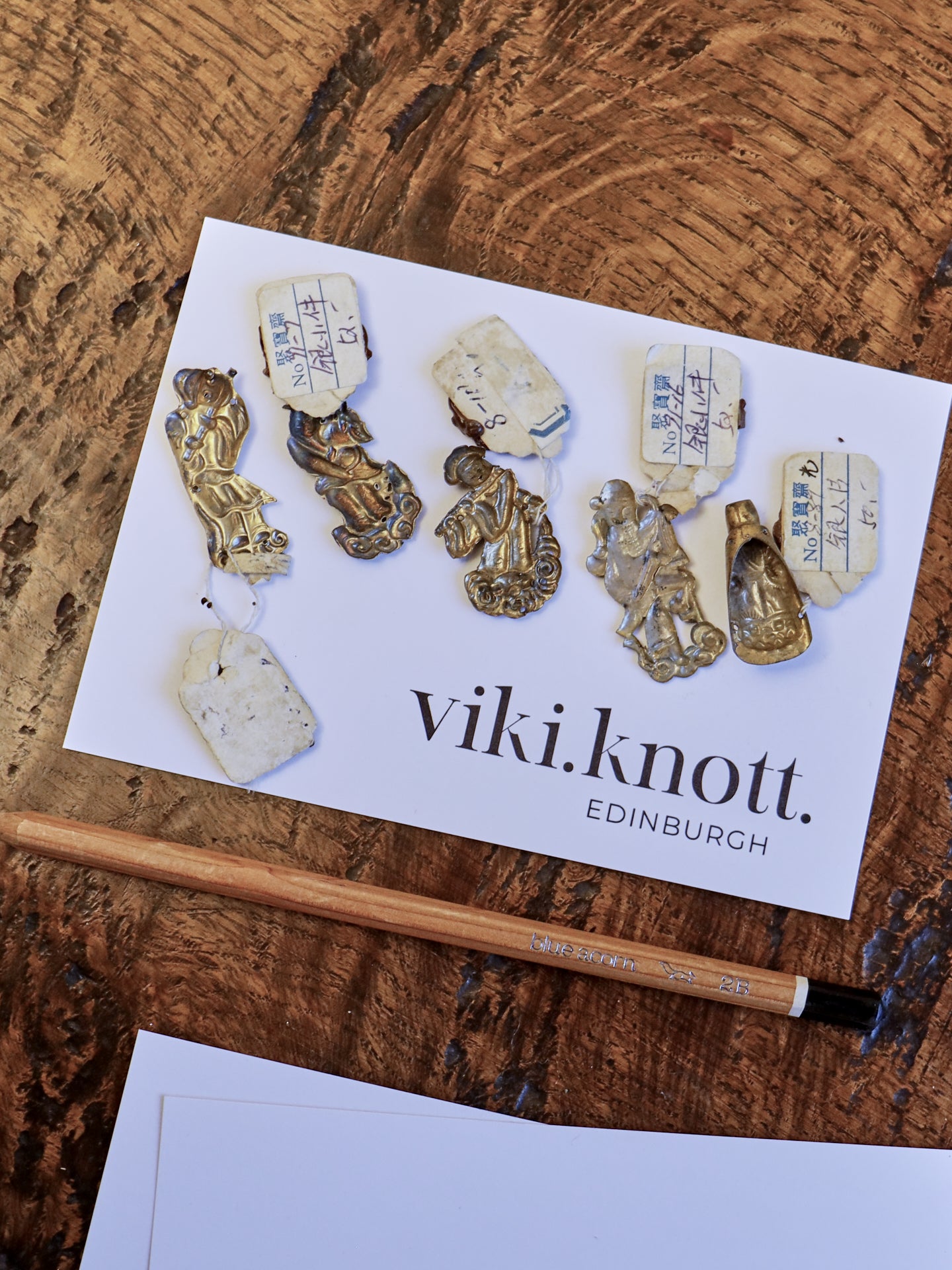 A Collection of Five Small Chinese Figurines - Hat Ornaments