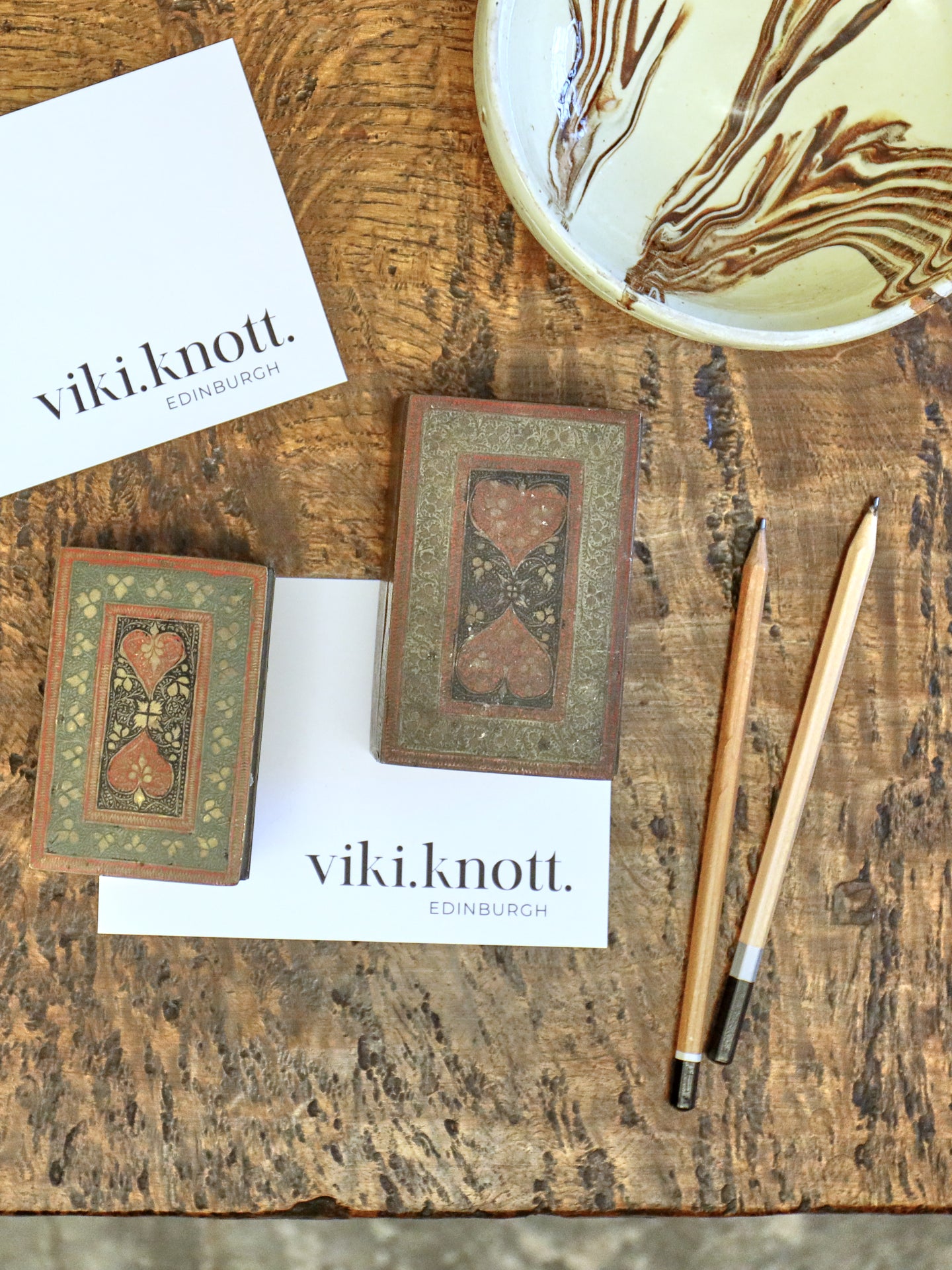 A Pair of Kashmir Brass Trinket Boxes