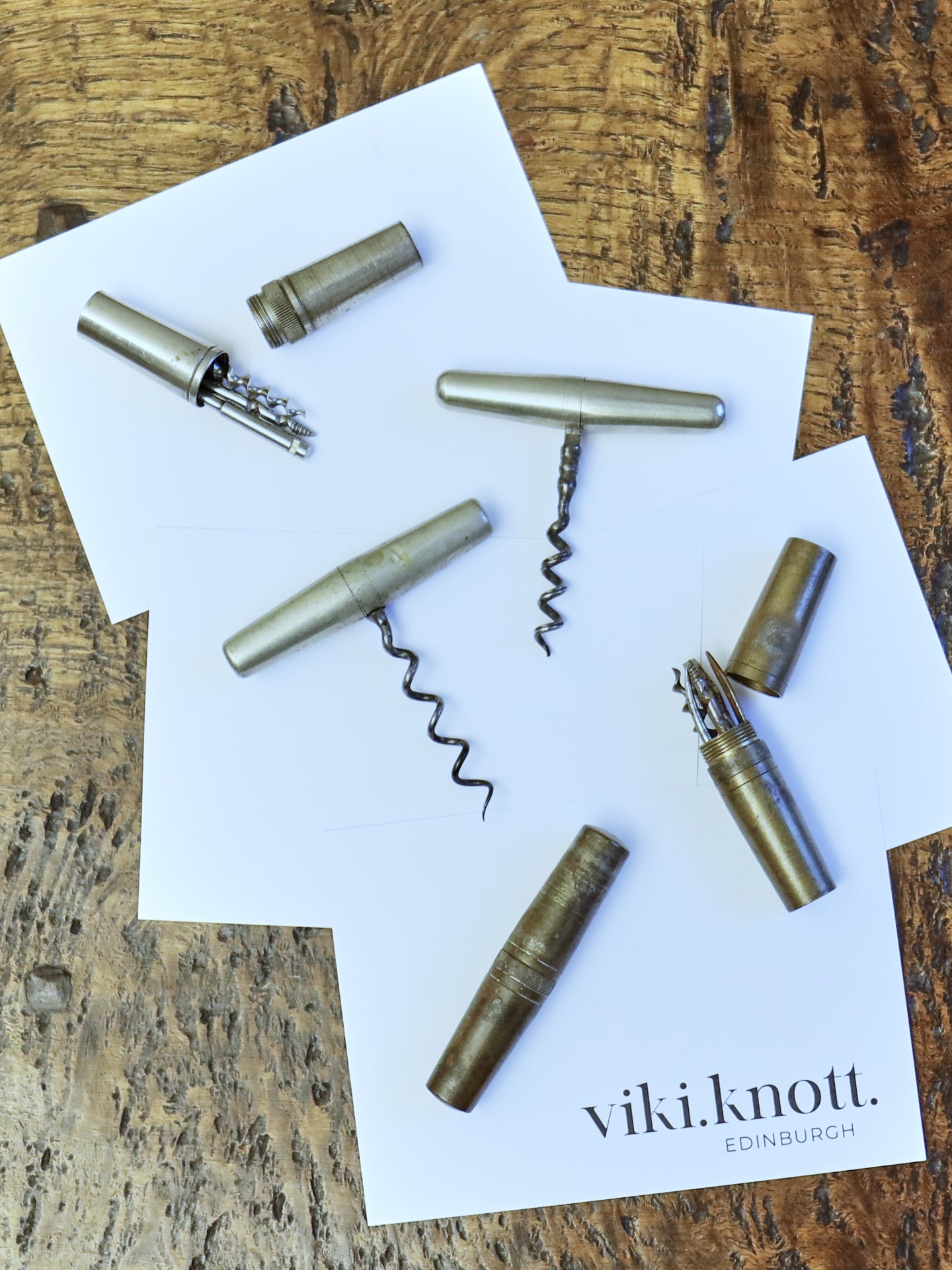 Collection of 5 Pocket Roundlet Corkscrews and Multi-tools