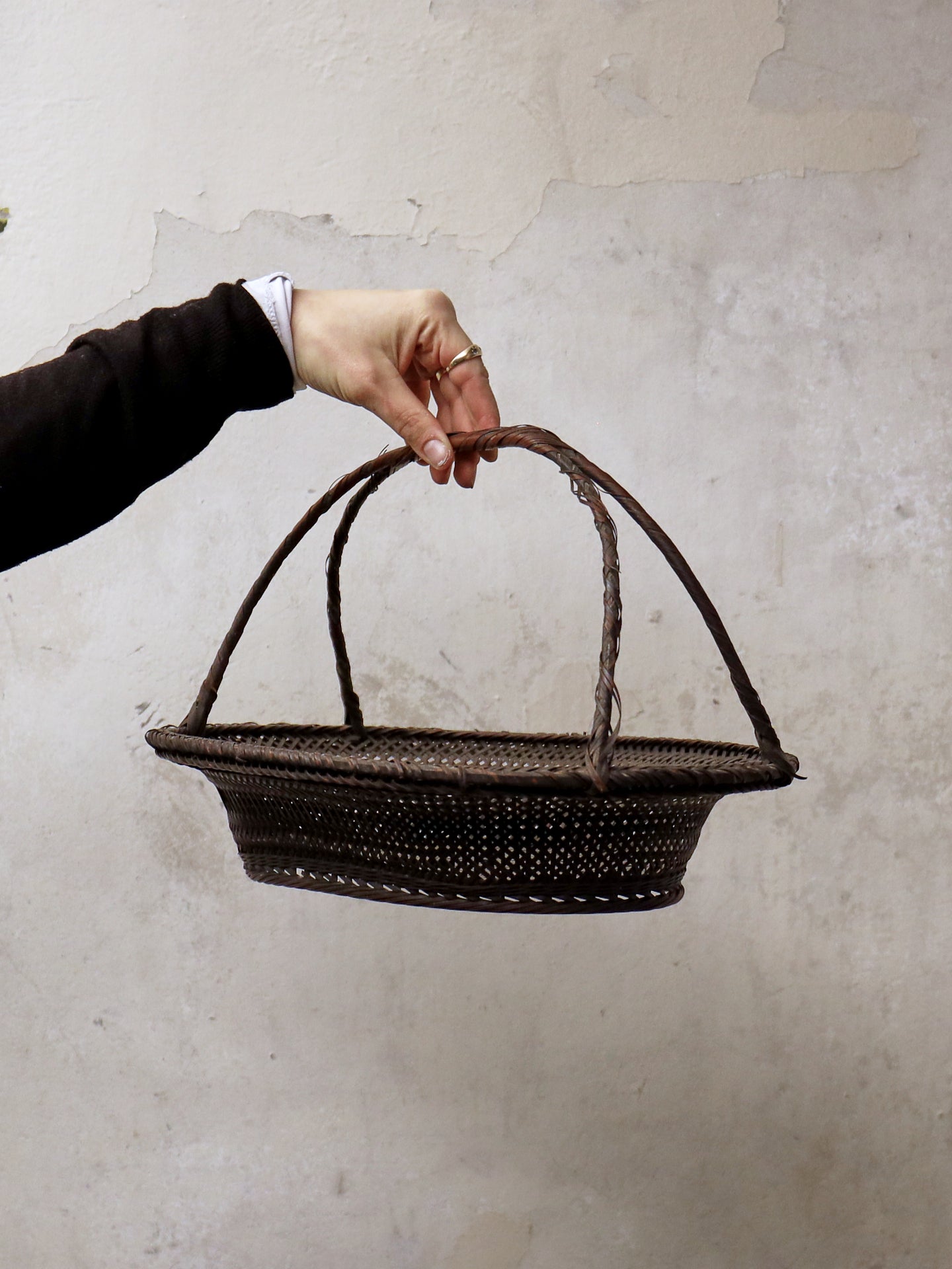 Early 20th Century Oriental Basket