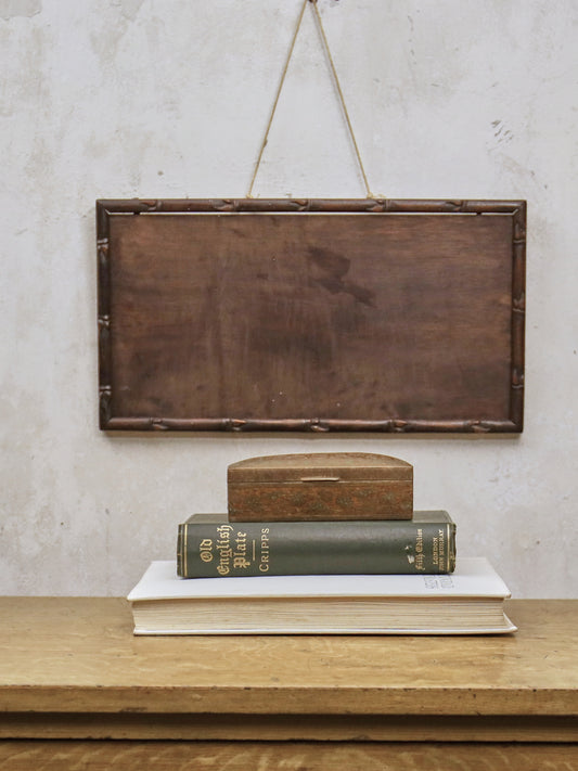 A Chinese Rosewood or Hong Mu faux Bamboo Picture Frame