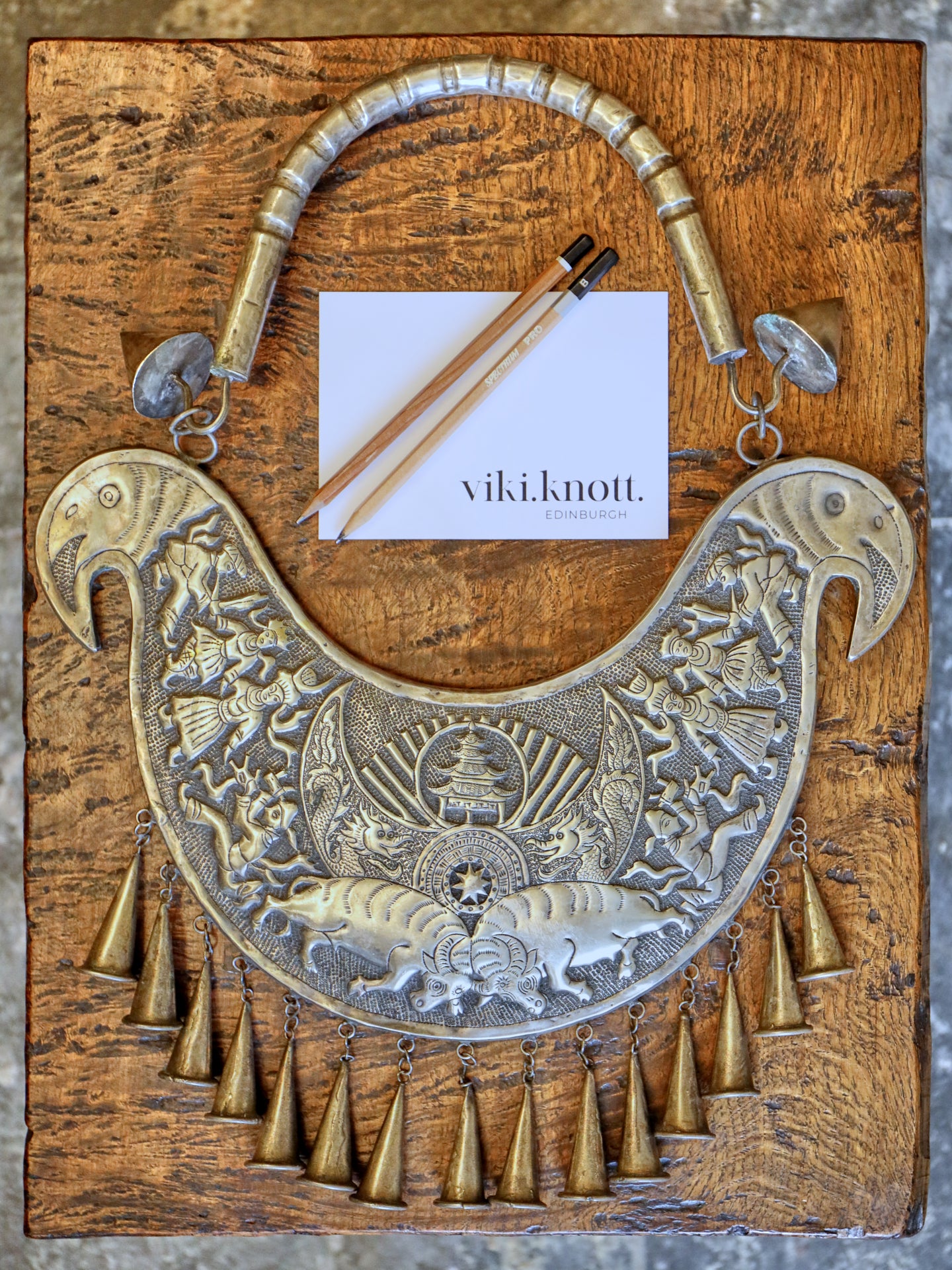 Large Chinese Miao Pendant Necklace