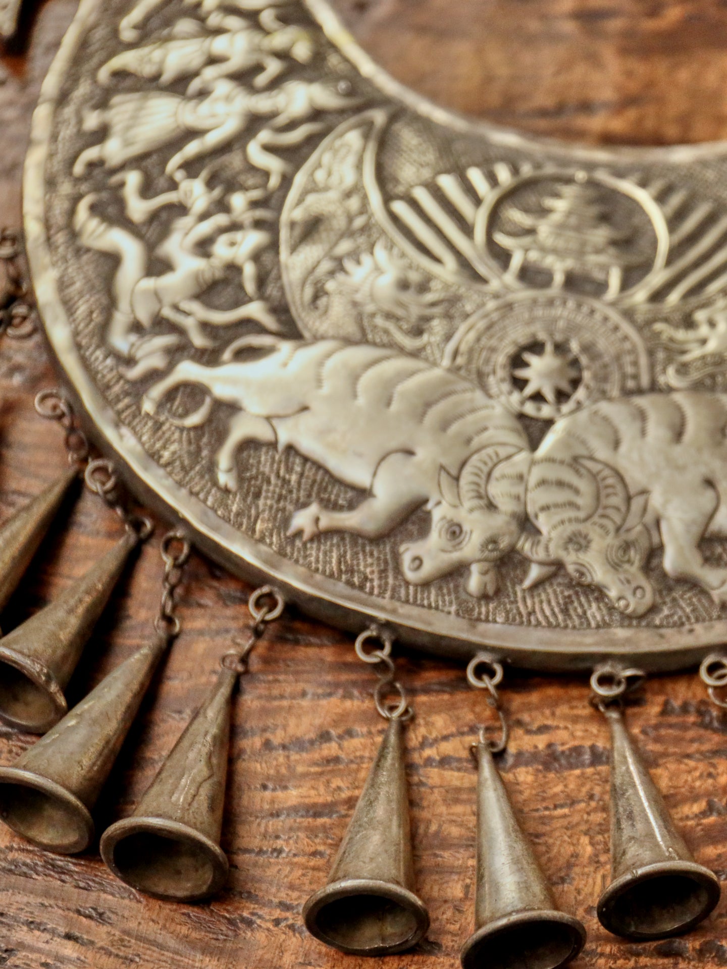 Large Chinese Miao Pendant Necklace