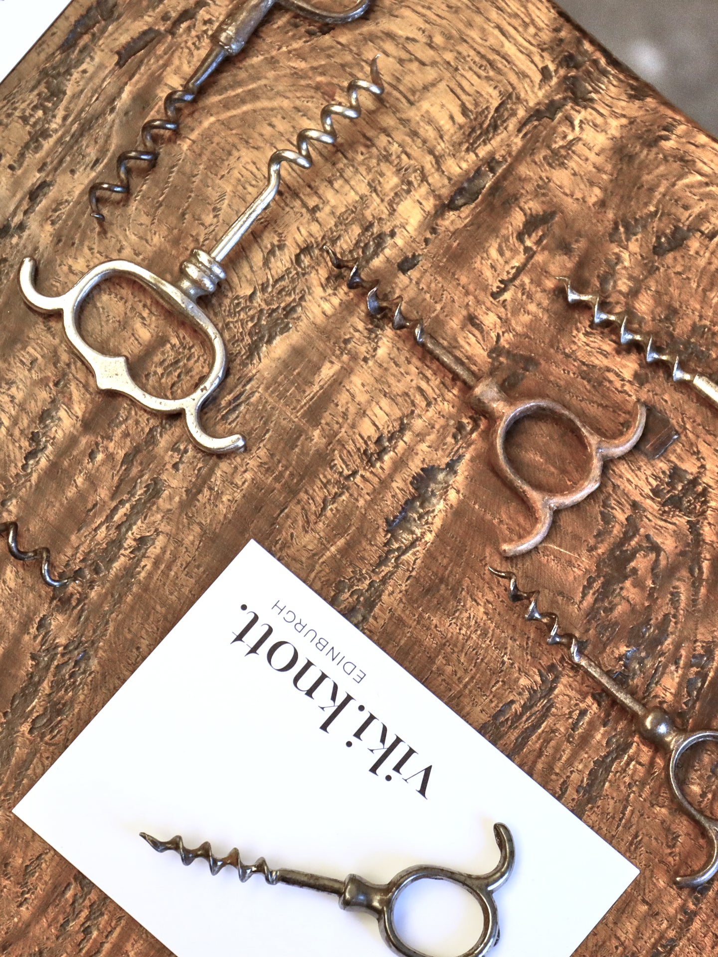 A Collection of Seven Two & Three Finger Pull Corkscrews