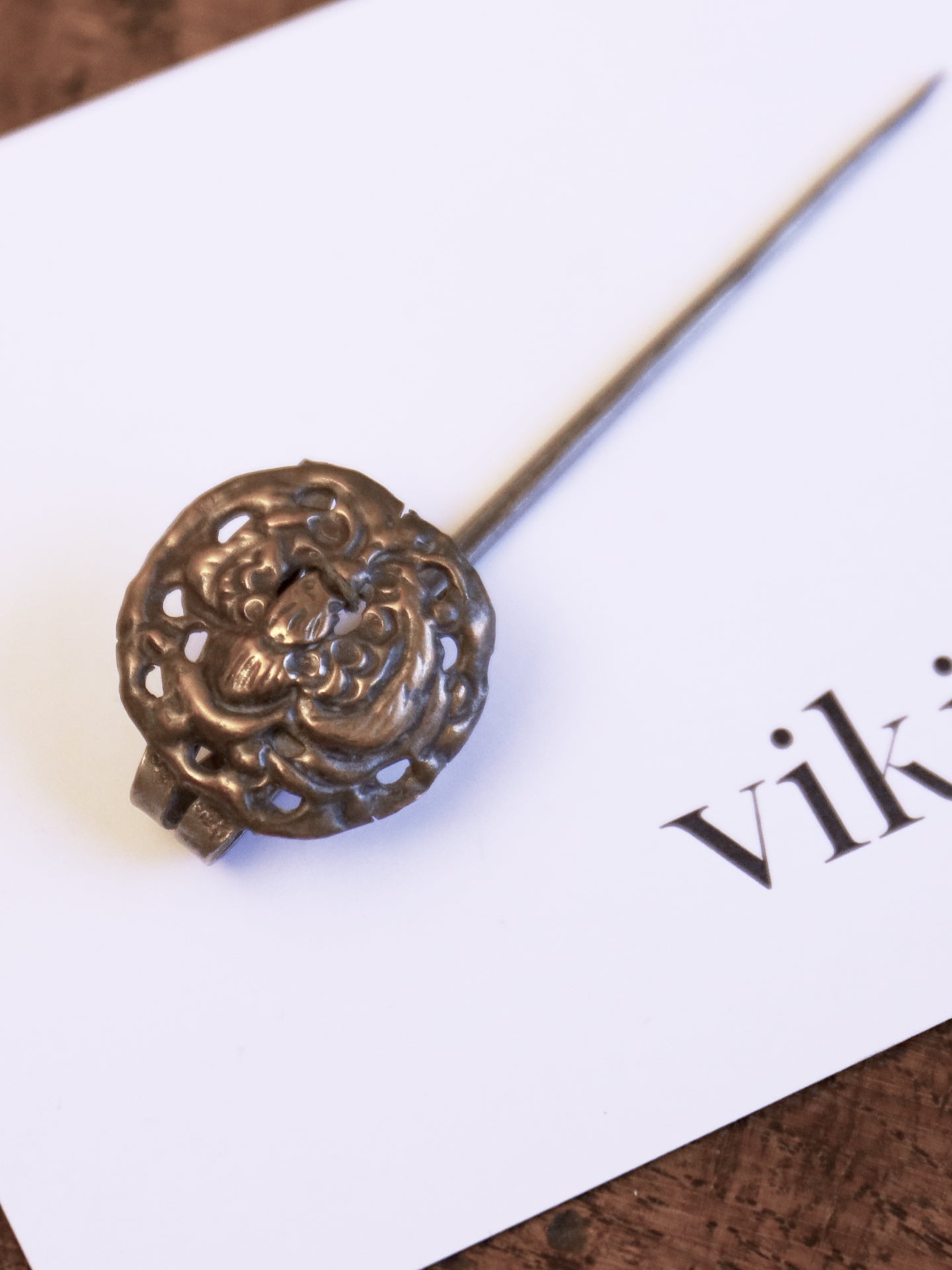 A late 19thC Chinese Hair or Hat Slide Ornament