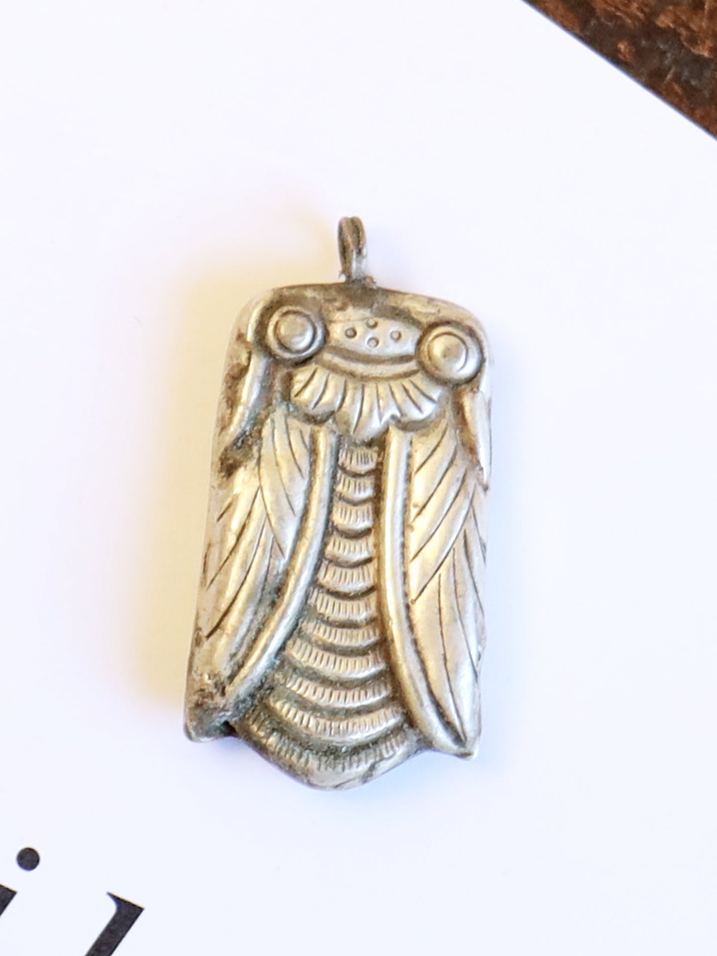 Chinese Silver Cicada Pendant