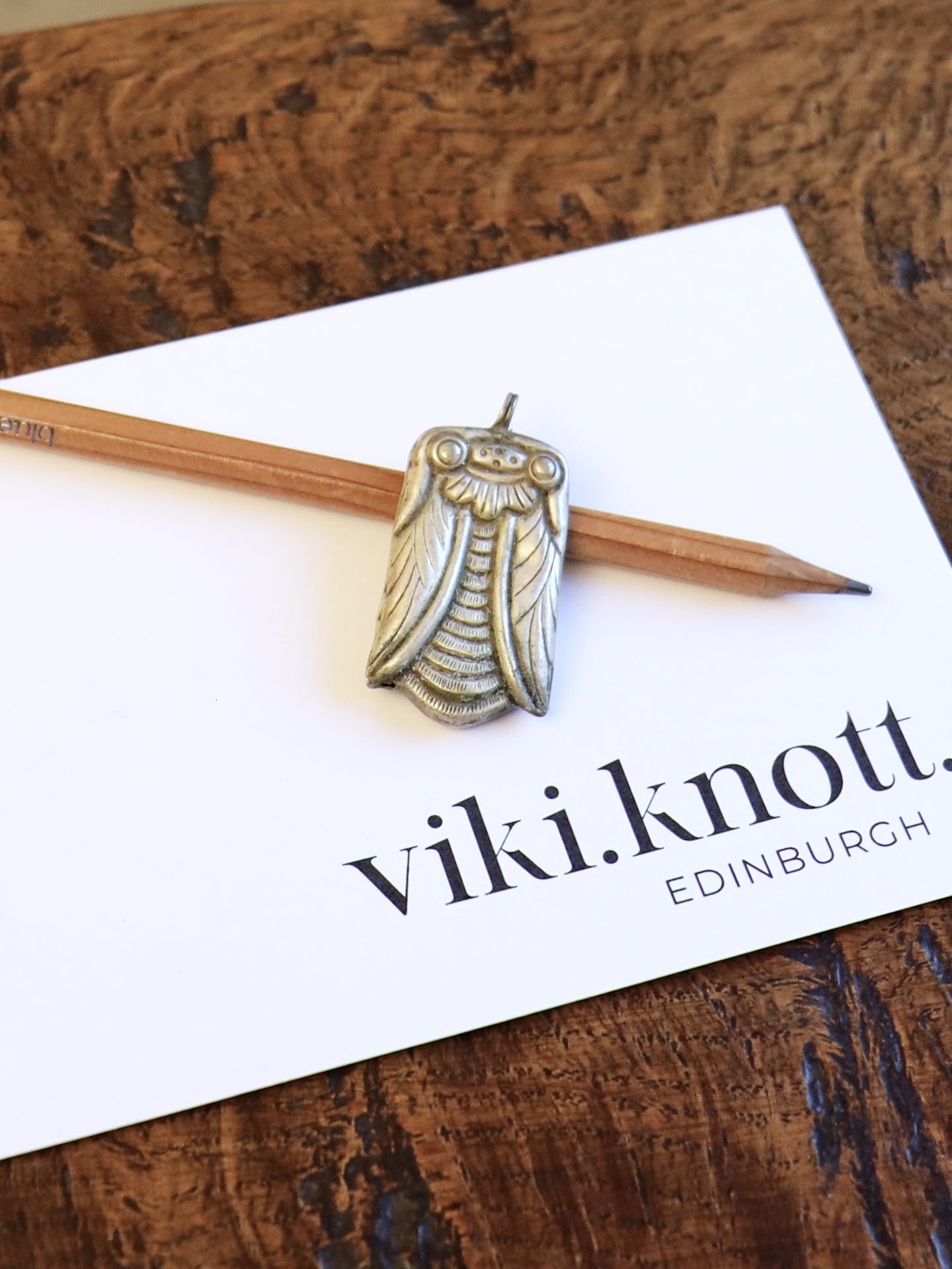 Chinese Silver Cicada Pendant