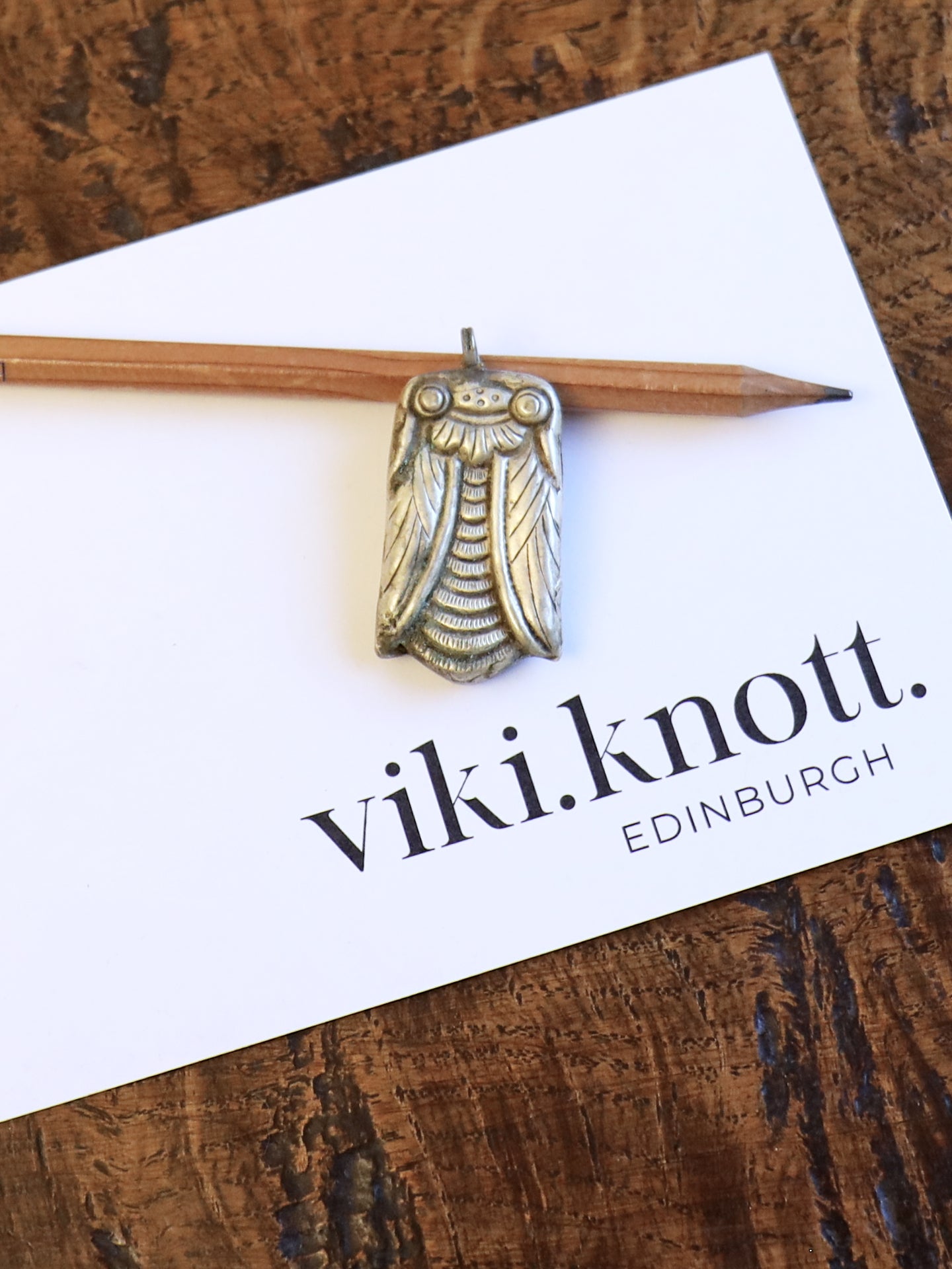 Chinese Silver Cicada Pendant