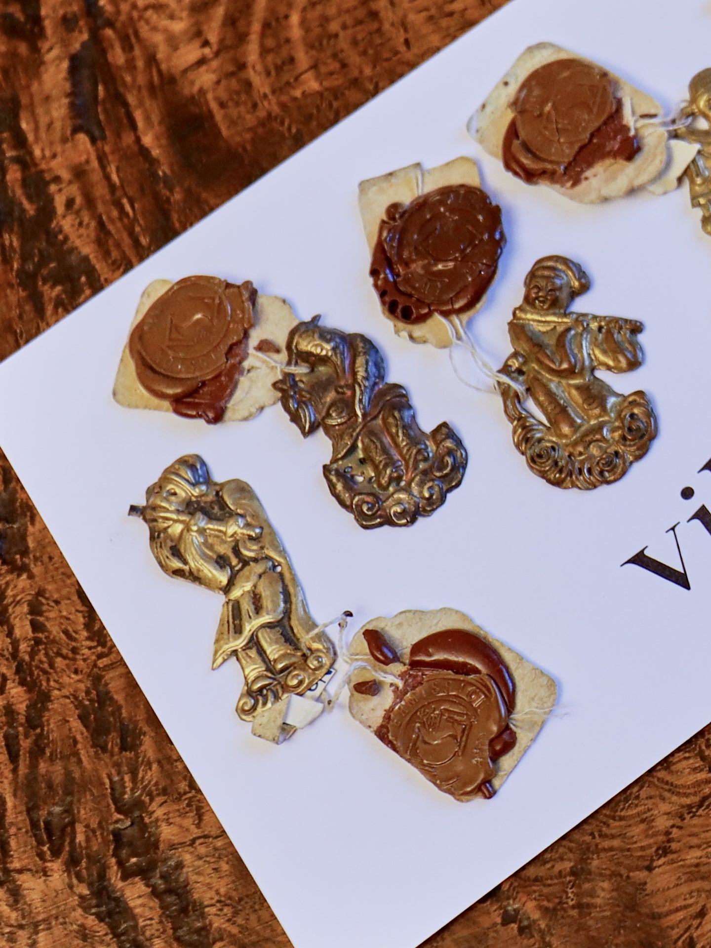 A Collection of Five Small Chinese Figurines - Hat Ornaments