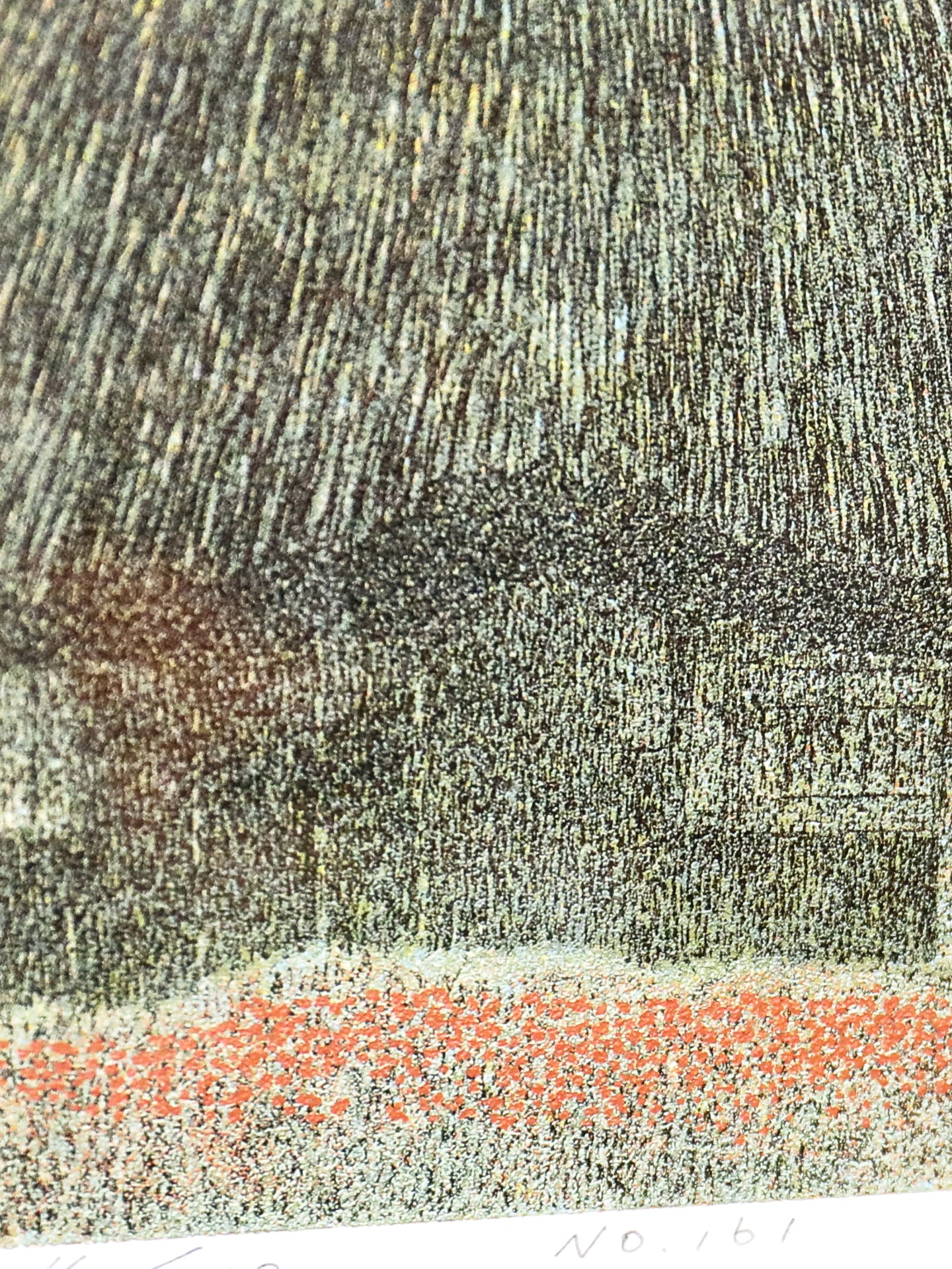 Silkscreen No. 161 - Thatched Roof - by Yukio Katsuda (Japanese, b. 1941)