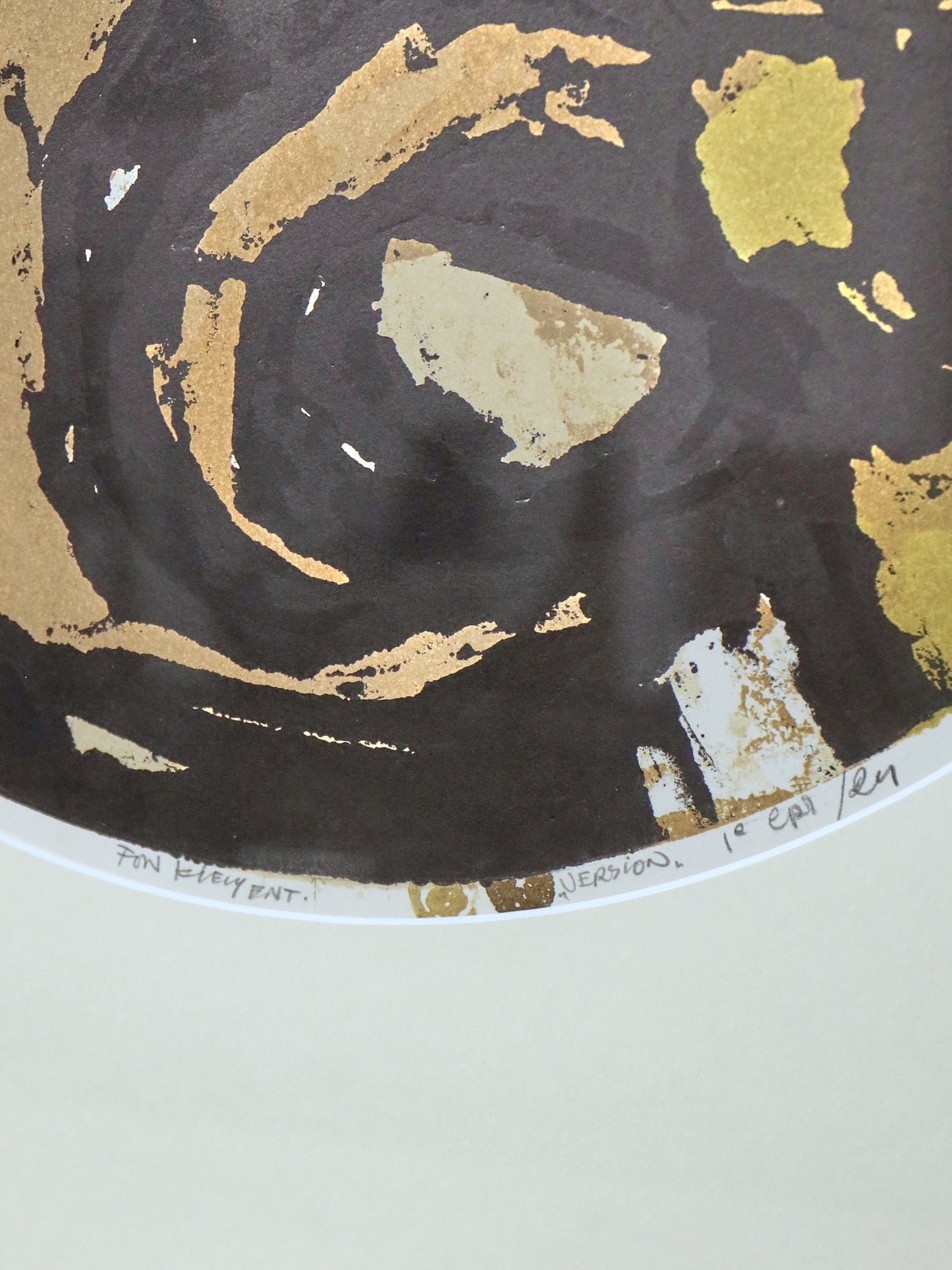 Abstract Hardboard Block Print - Fon Klement | Dutch 1930-2000