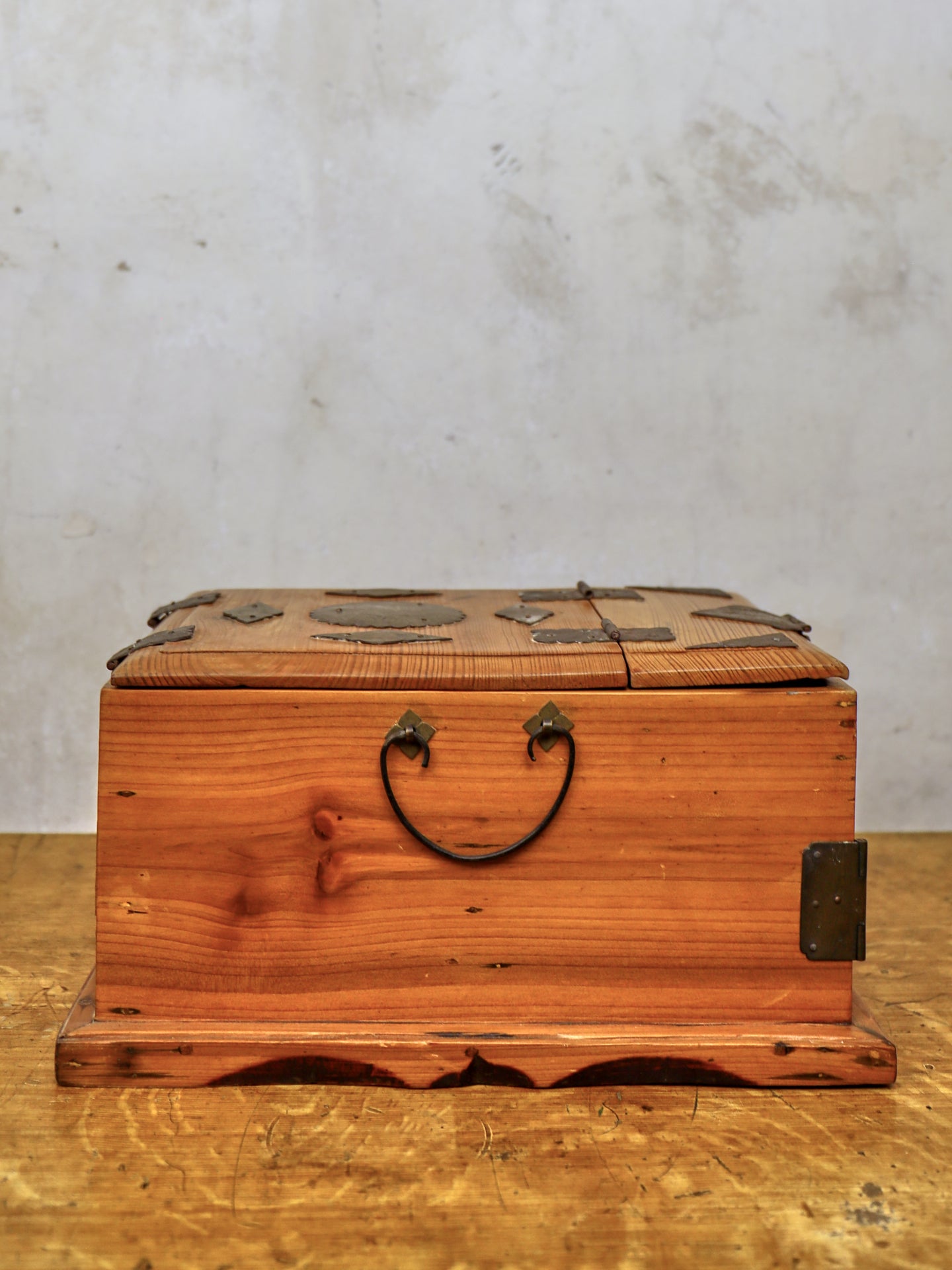 Oriental Travelling Dressing Shaving Box - Foldout Mirror c1920's