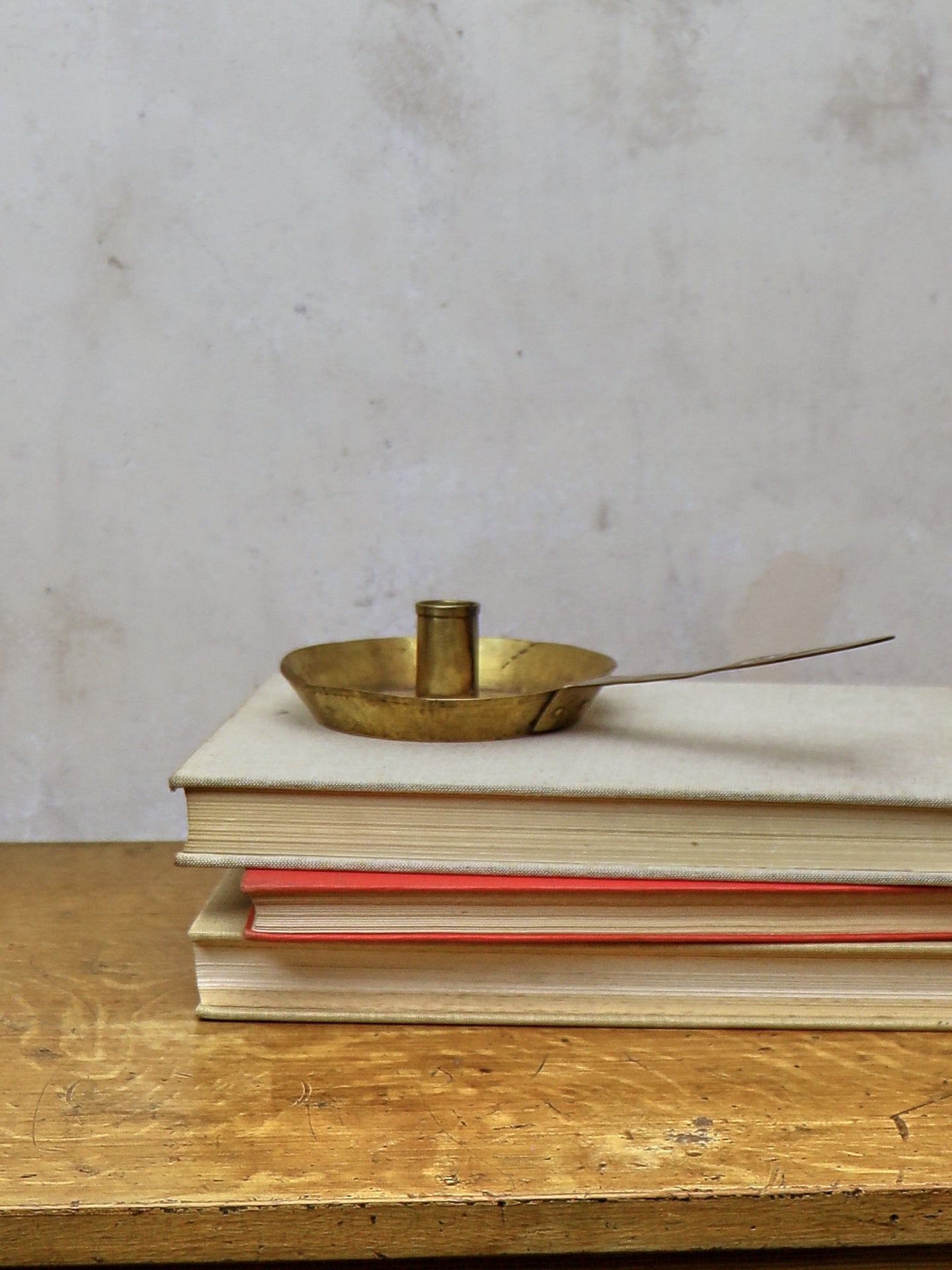 Brass 'Good Night' Chamberstick - 19thC