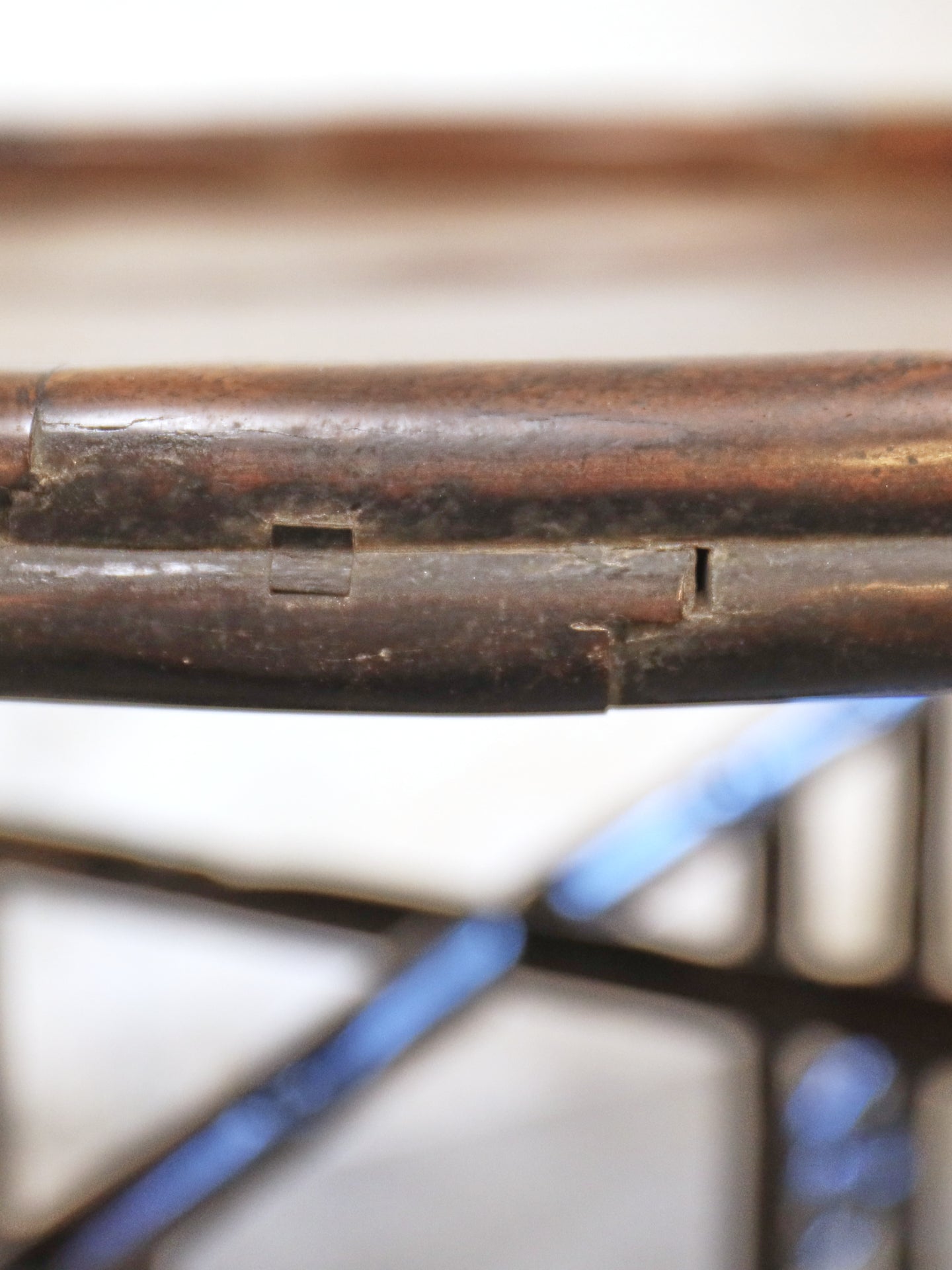 A Chinese Faux Bamboo Rosewood (Hong Mu) Gateleg Tea Table c1900