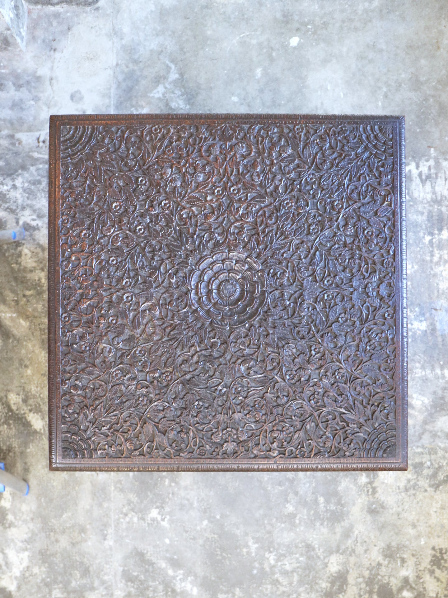 A profusely carved four sided Bookcase - 1920's