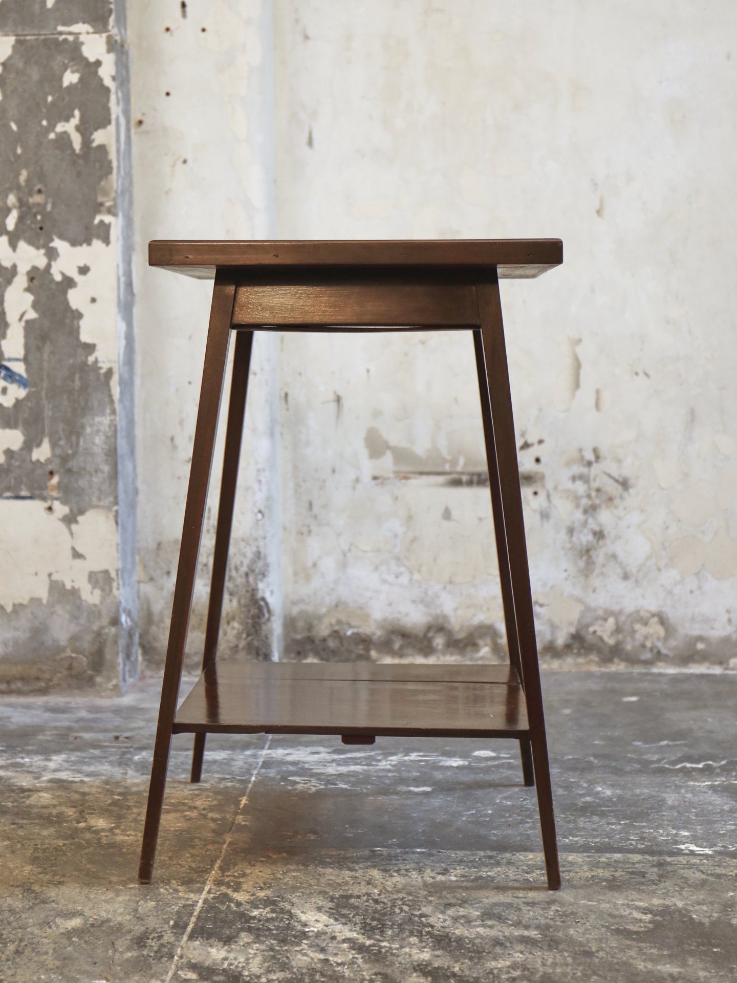 An Arts and Crafts Table with Inset Green Majolica Tiled Top