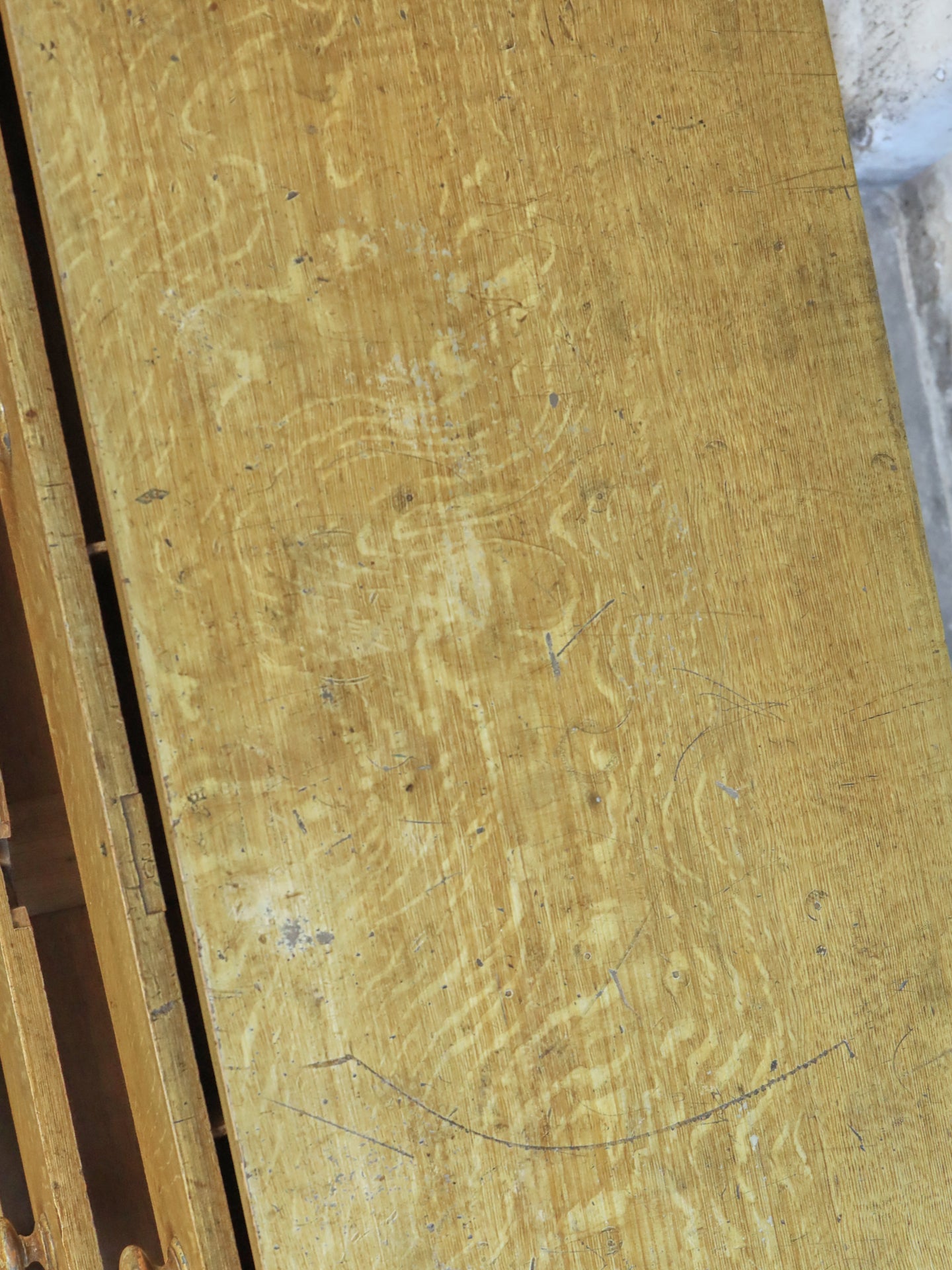 A Pine Chest of Drawers in Original Faux Oak Paint ~ Scottish 19thC