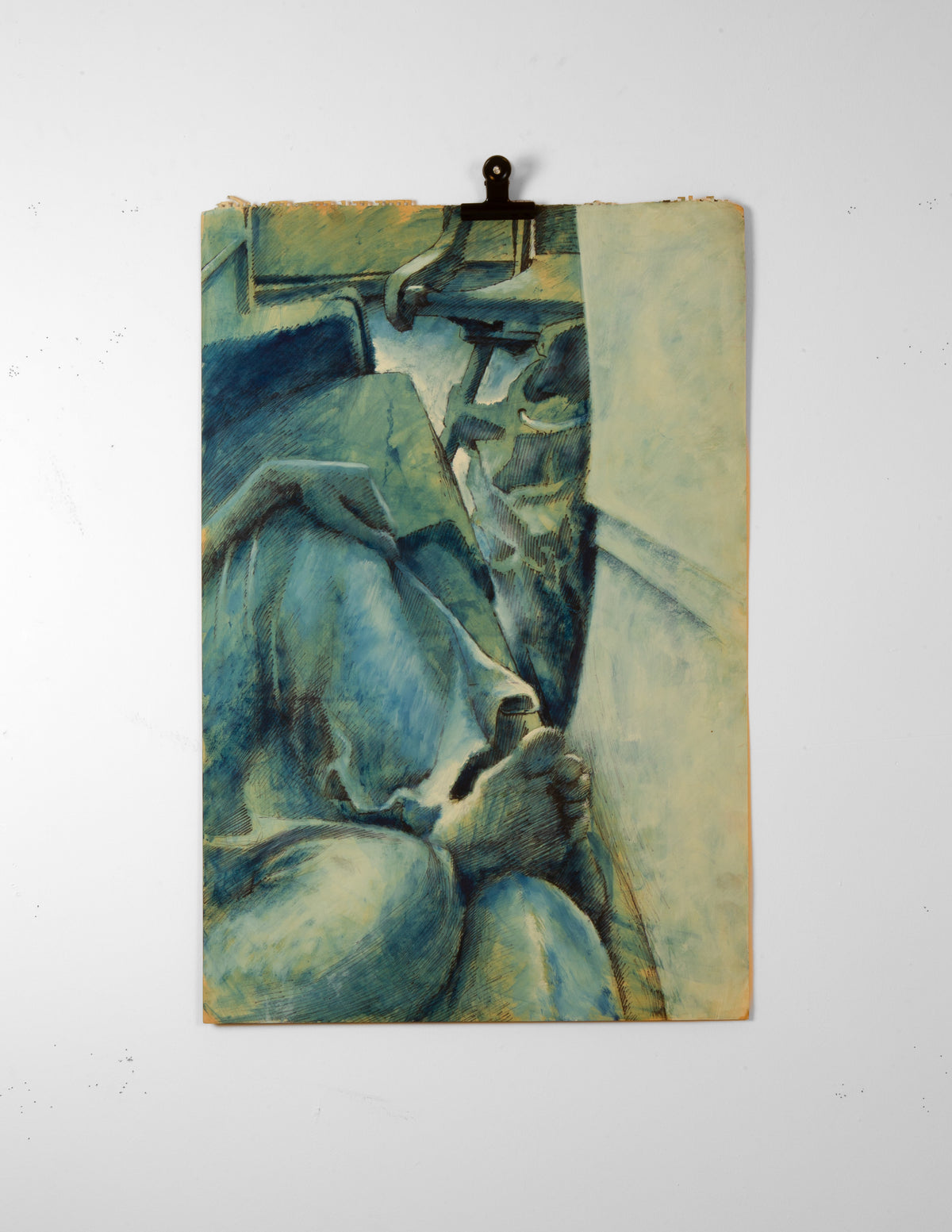 Seated Figure in Blue