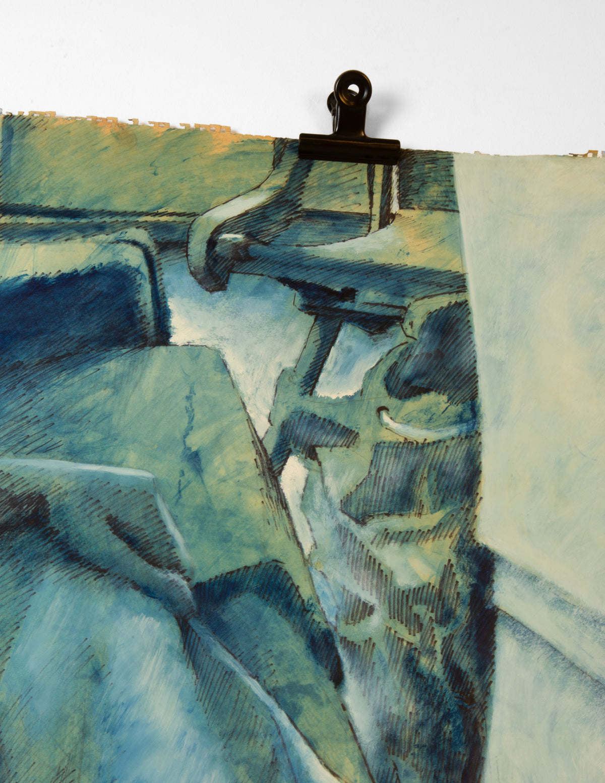 Seated Figure in Blue