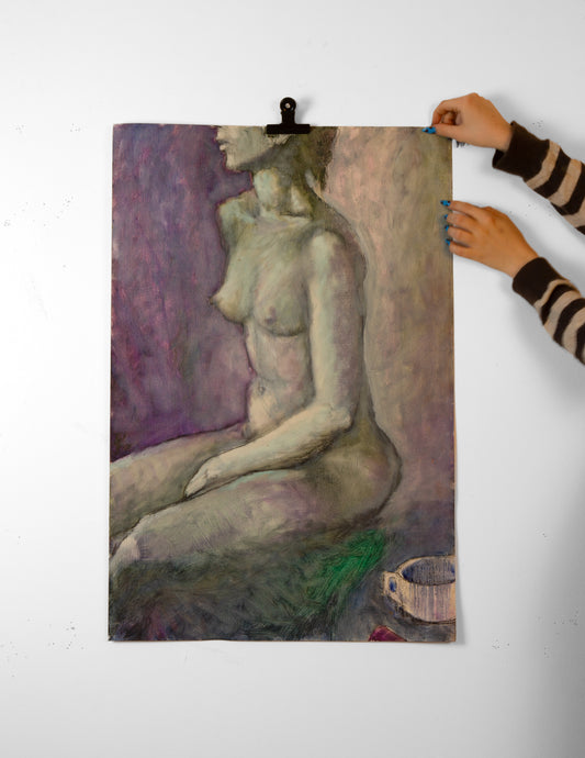 Seated Nude in Profile