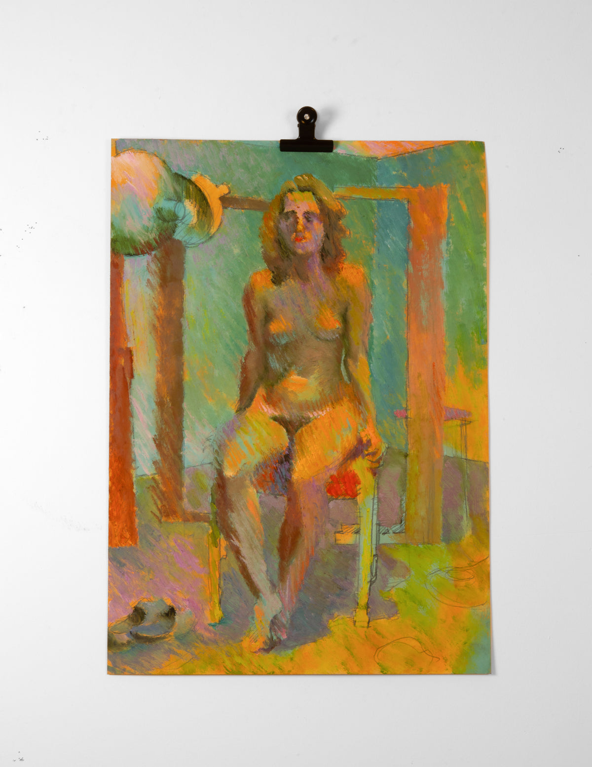 Nude in a Colourful Interior