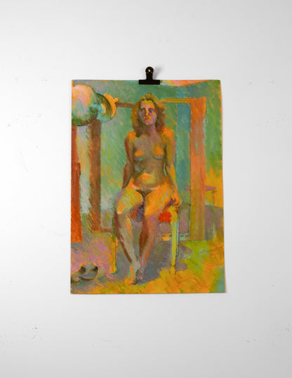 Nude in a Colourful Interior