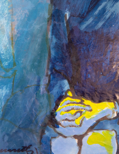 Seated Woman in Blue
