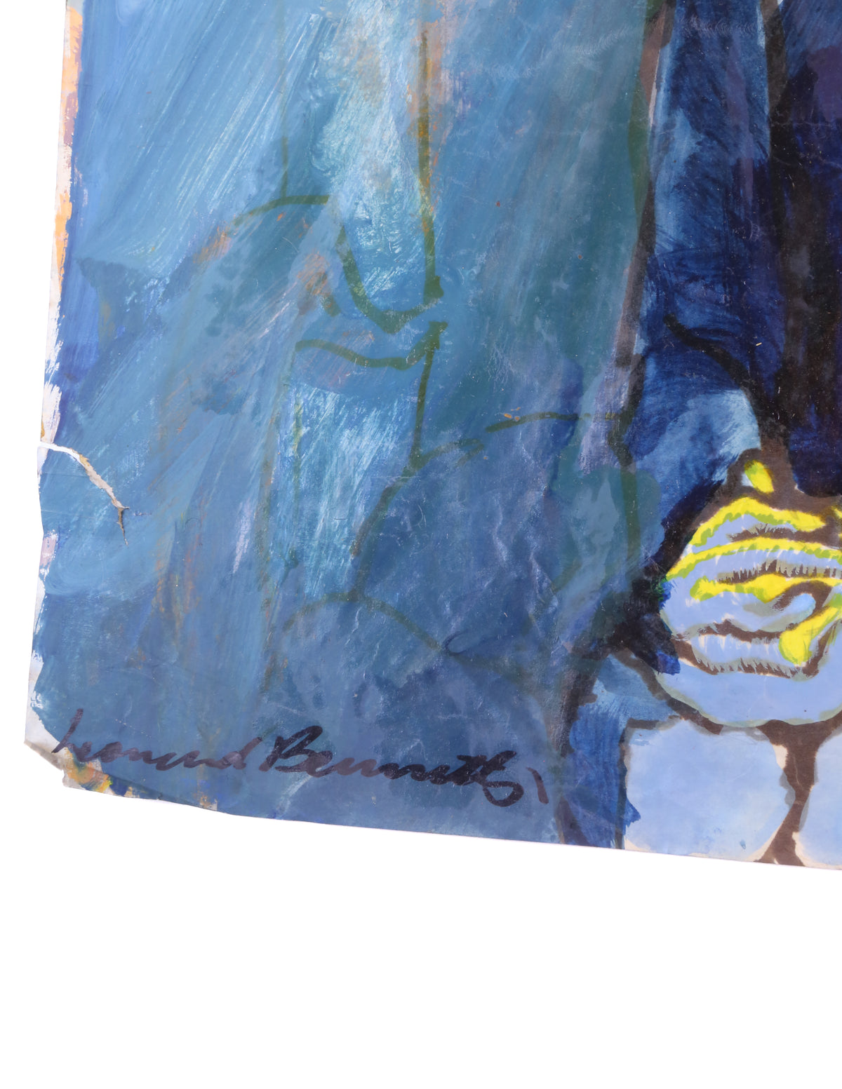Seated Woman in Blue