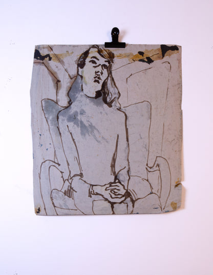 Seated Woman in Blue
